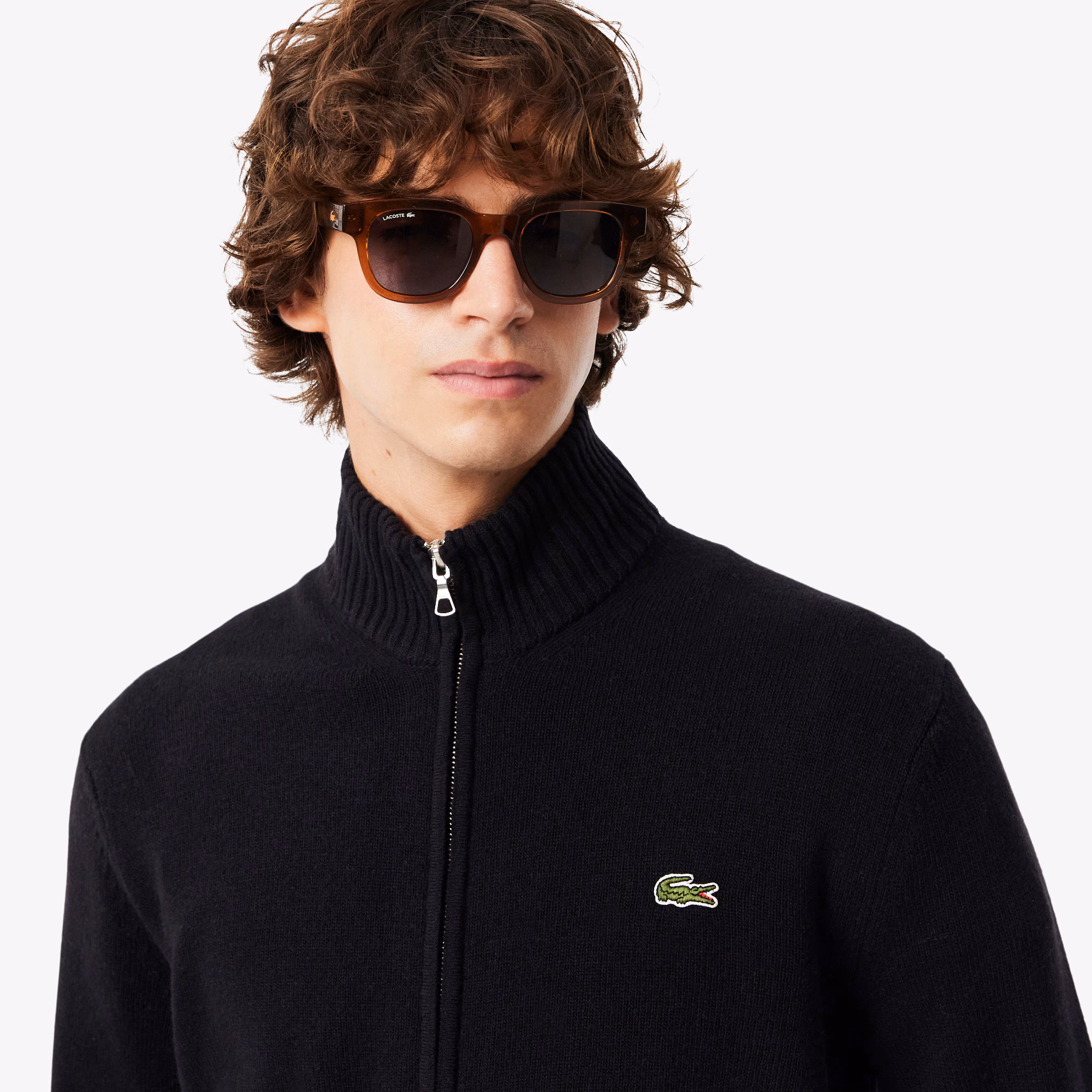 Men's Wool Zip-Up Sweater