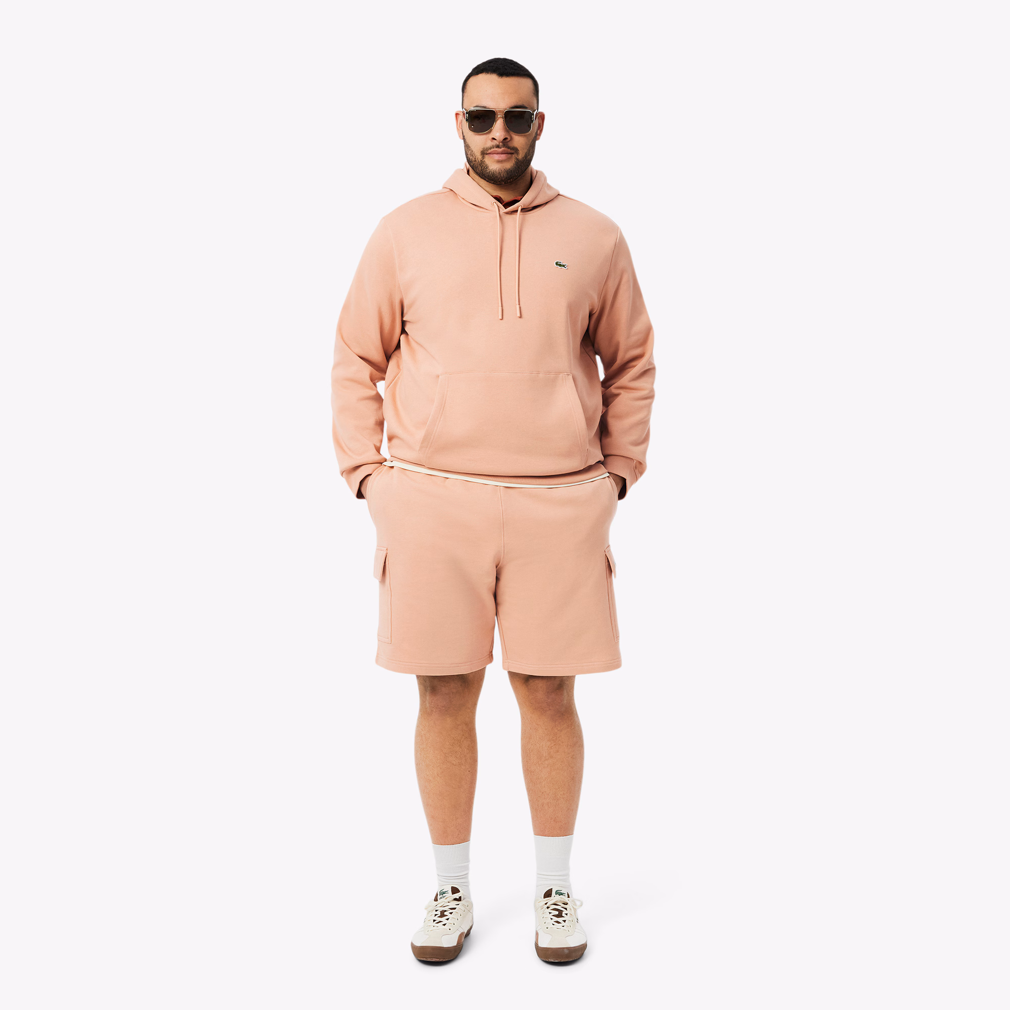 Men's Cotton Fleece Cargo Shorts