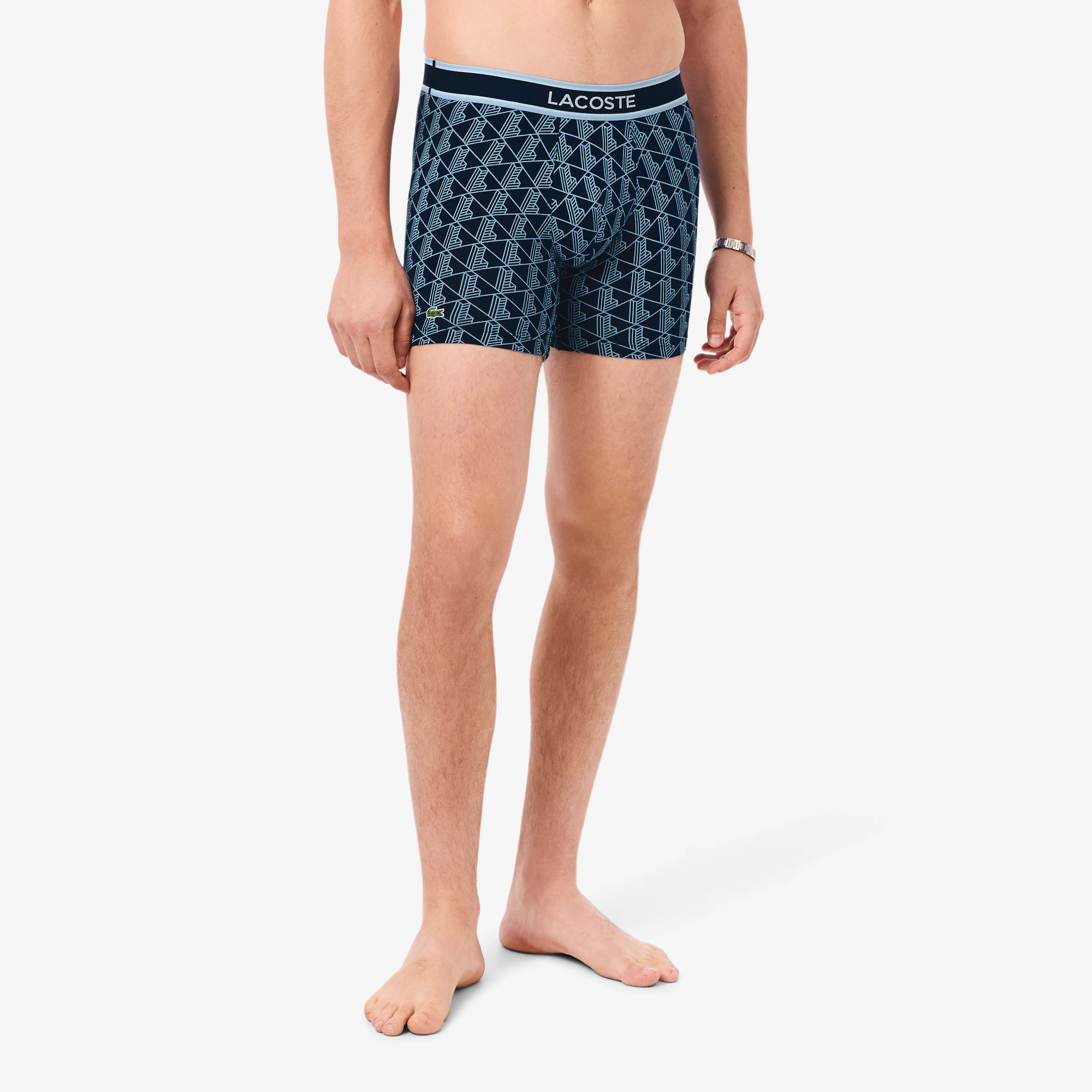 Men's Stretch Cotton Monogram Boxer Briefs