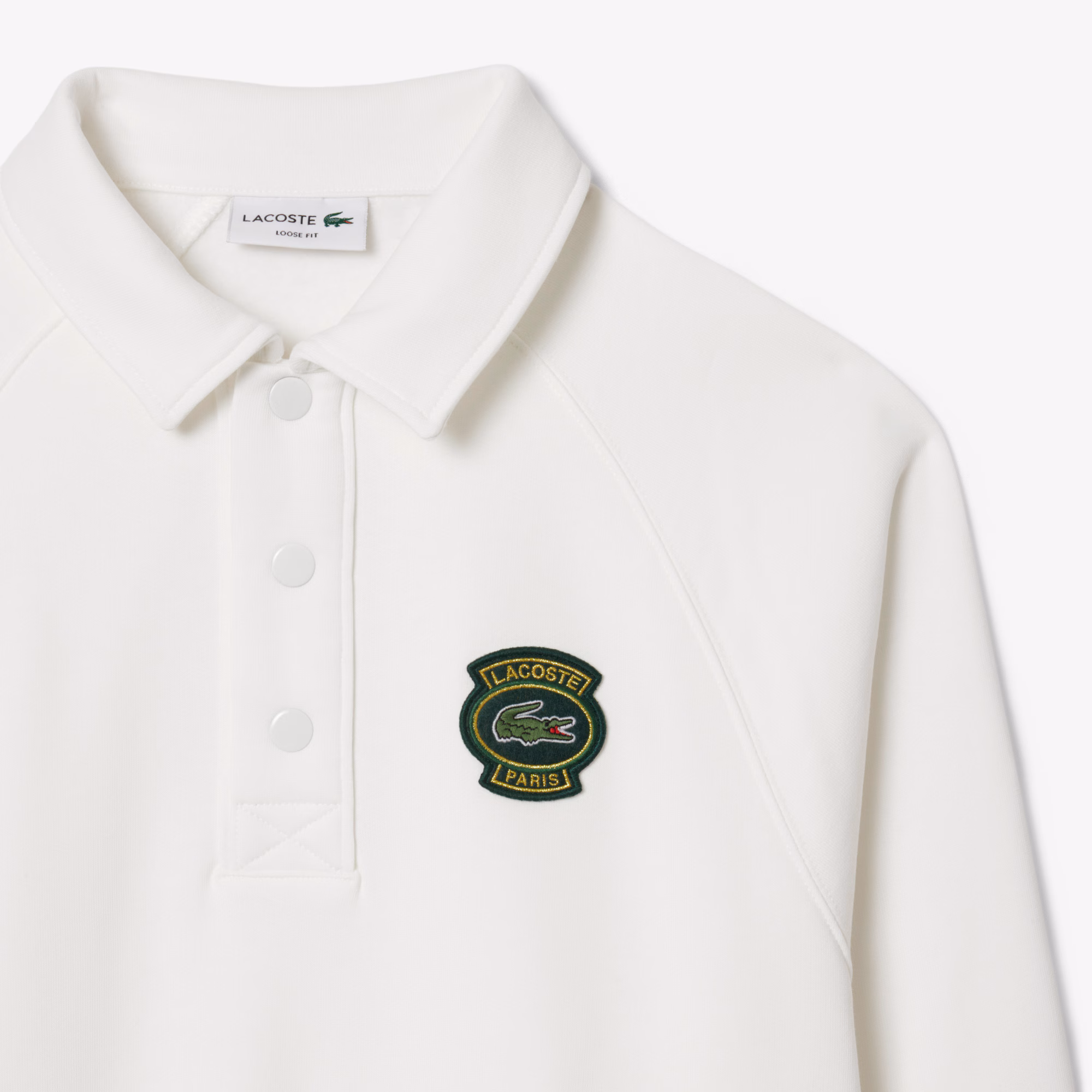 Men's Loose Fit Polo Collar Fleece Sweatshirt