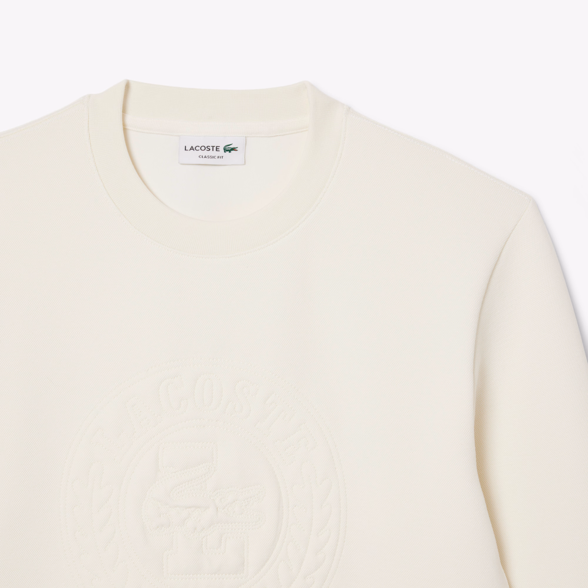 Men's Embossed Logo Piqué Sweatshirt