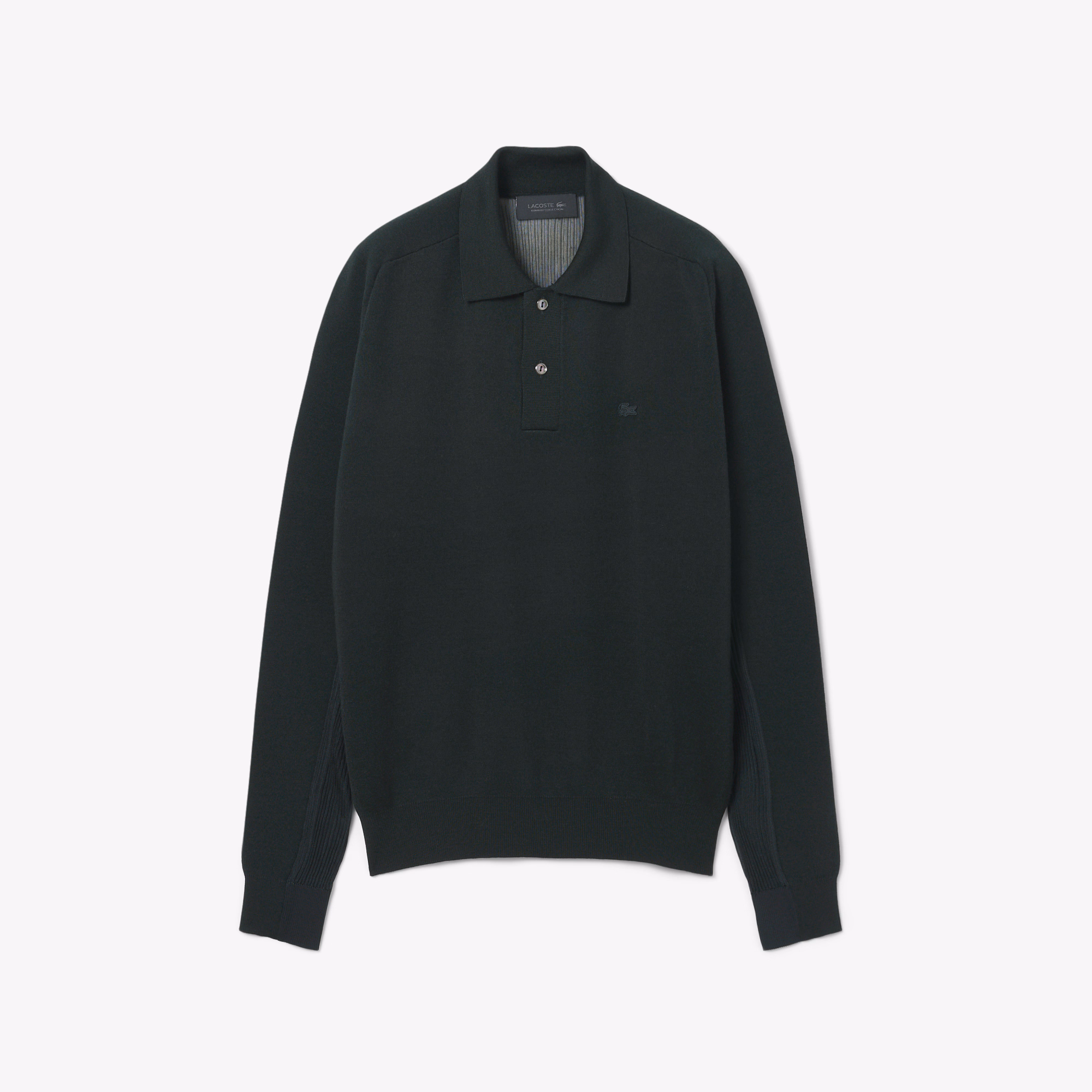 Runway Wool Blend Polo Collar Sweater