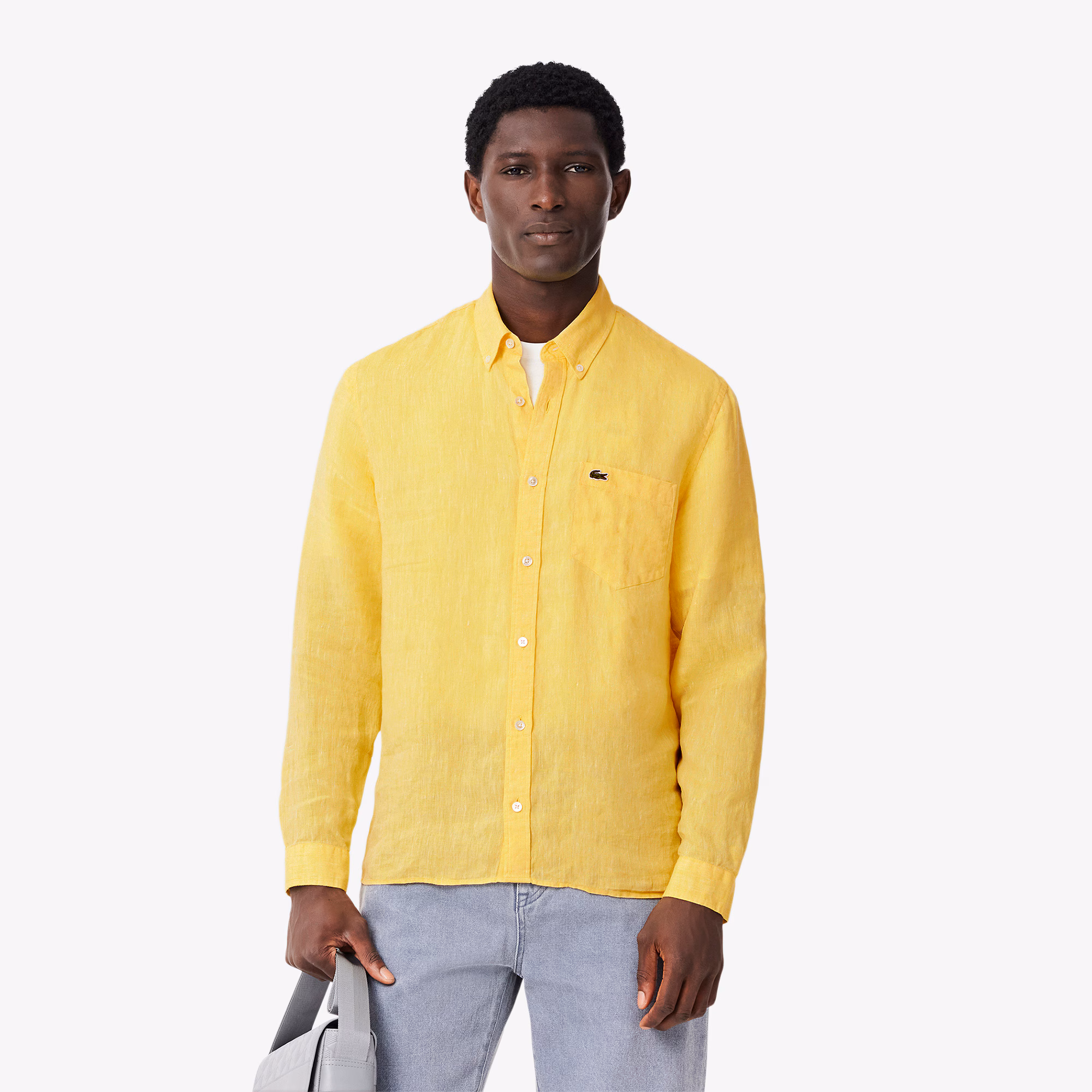 Men's Regular Fit Linen Shirt