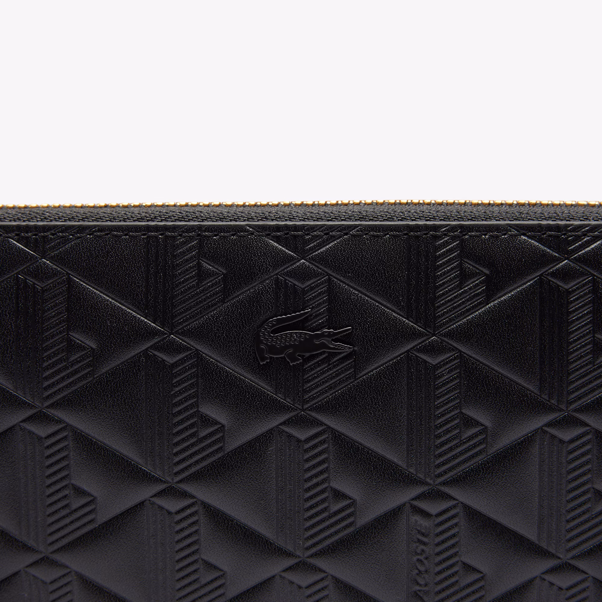 Maheki Embossed Leather Zip Billfold