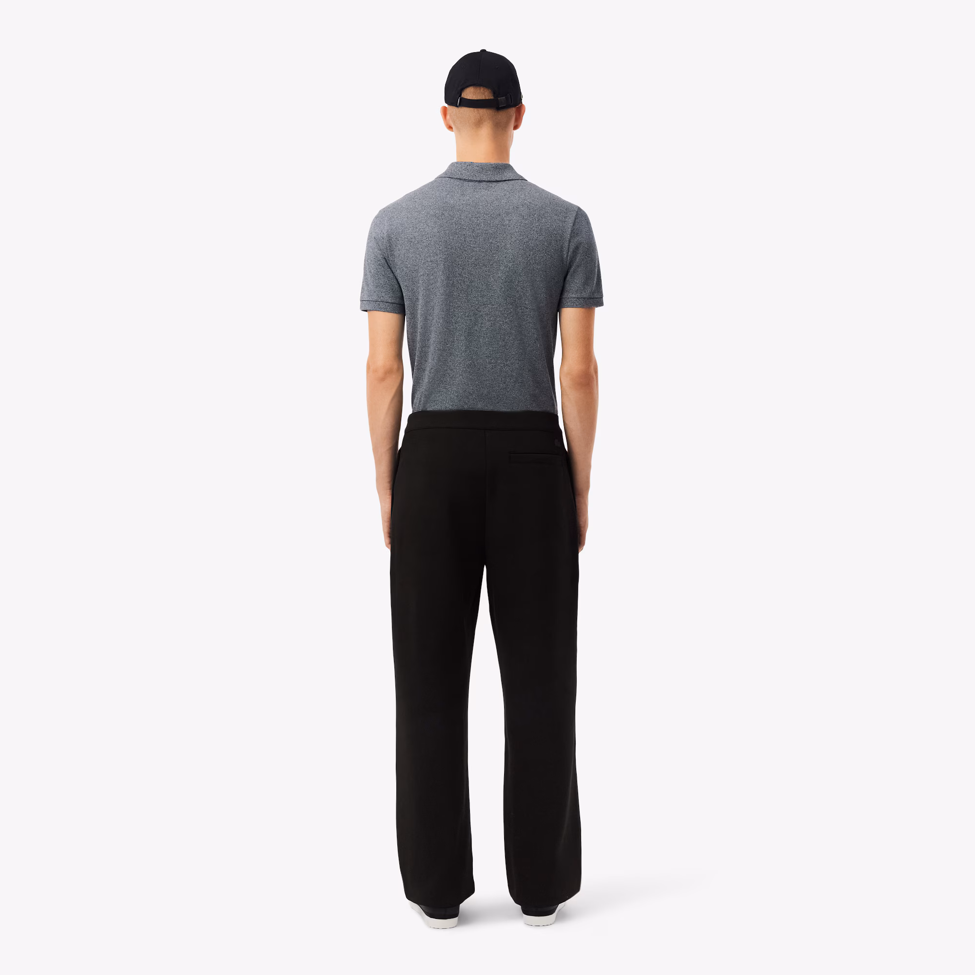 Men's Loose Fit Piqué Pleated Pants
