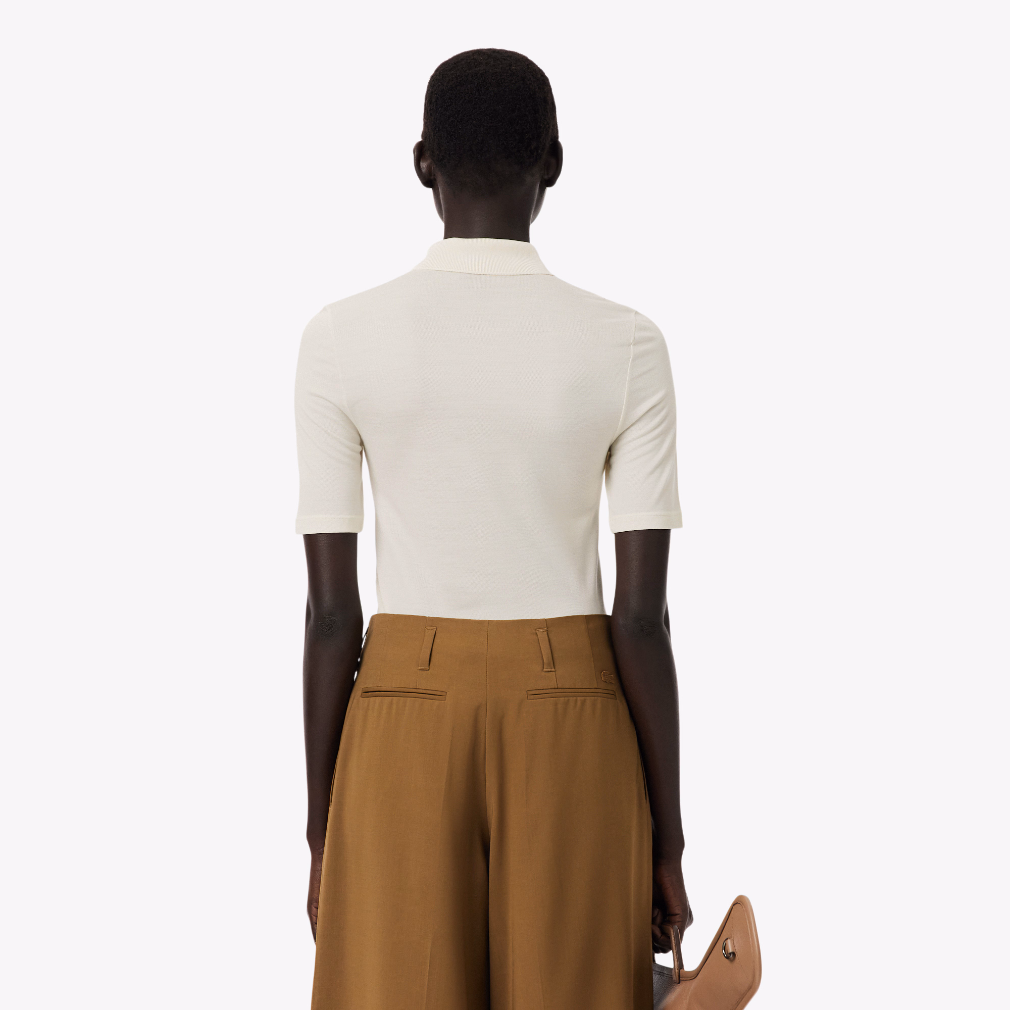 Runway Slim Fit Silk Mini-Piqué Polo Shirt