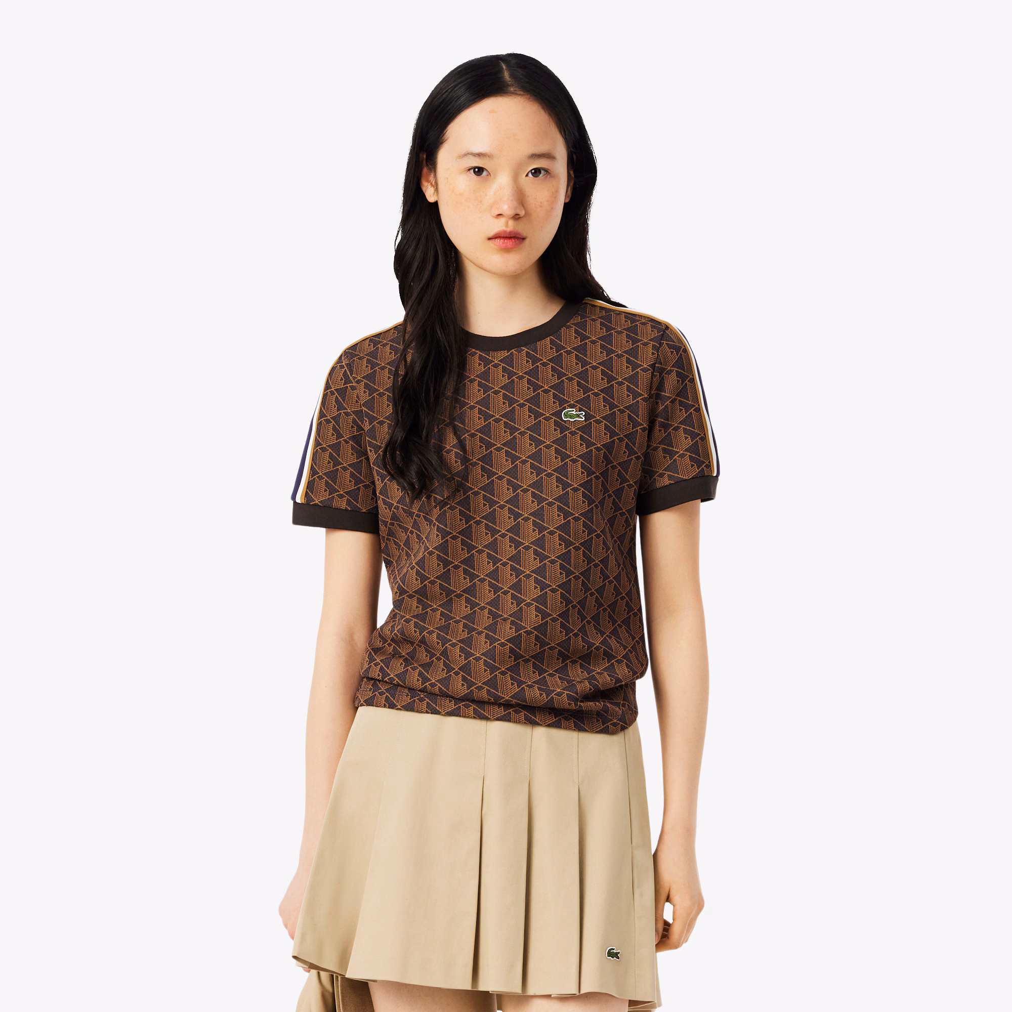 Women's Slim Fit Monogram T-Shirt