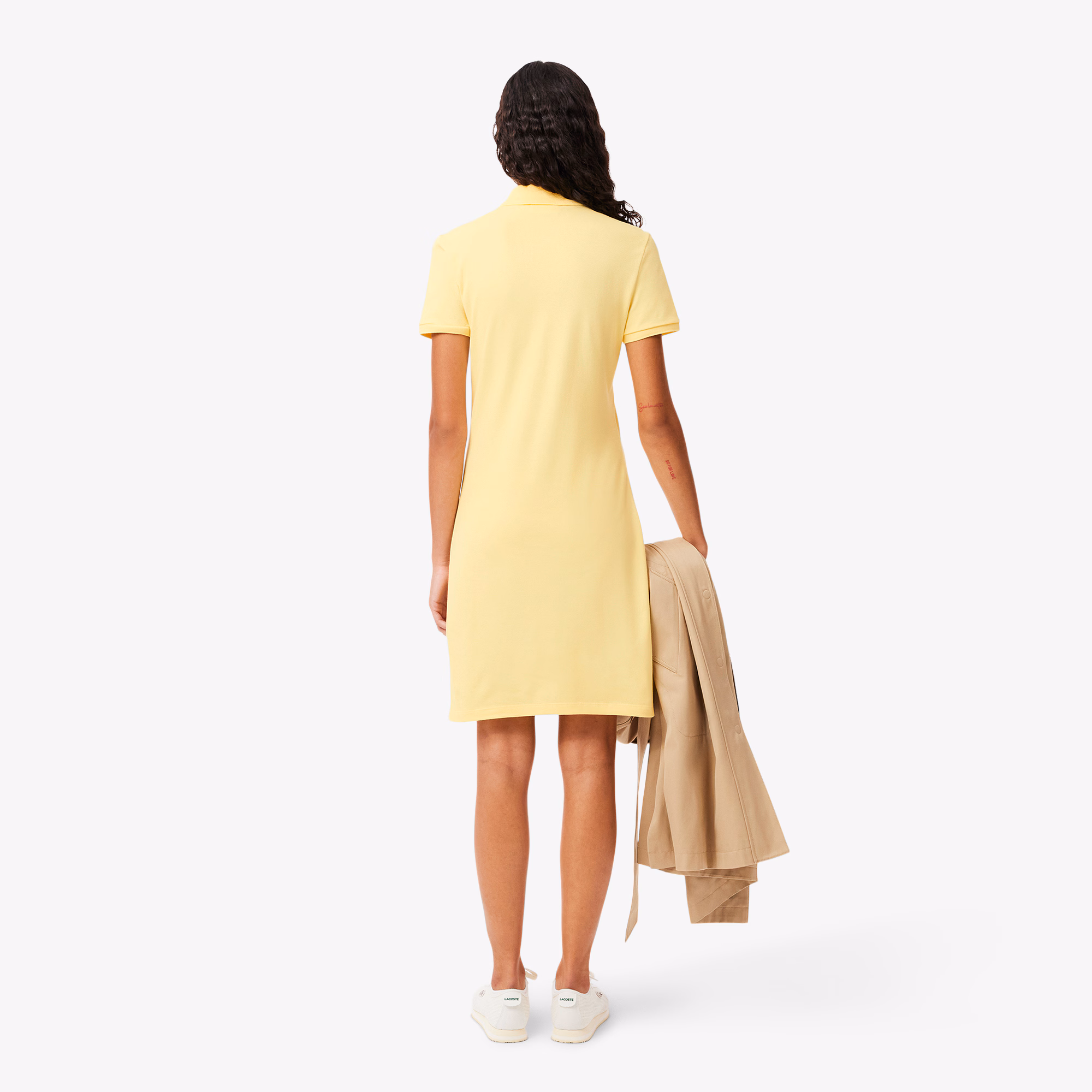 Women's Slim Fit Stretch Mini Piqué Polo Dress