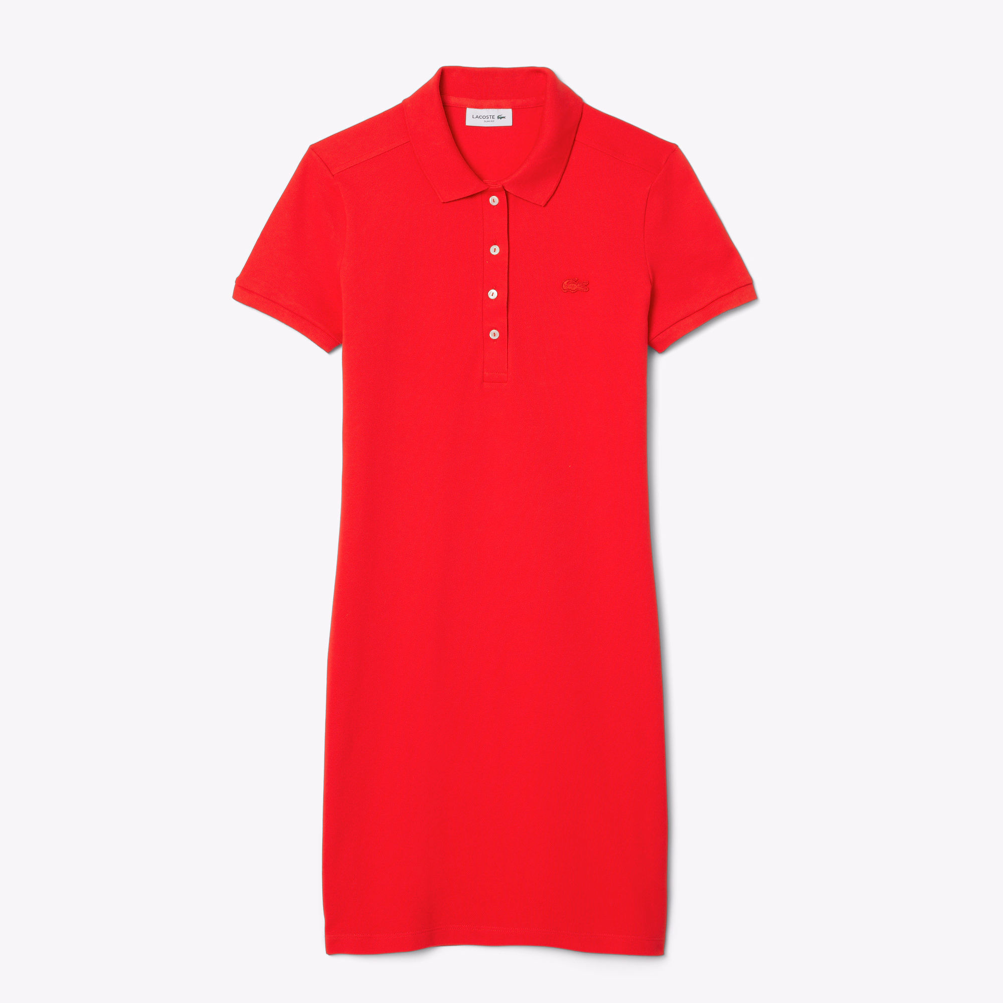 Women's Slim Fit Stretch Mini Piqué Polo Dress