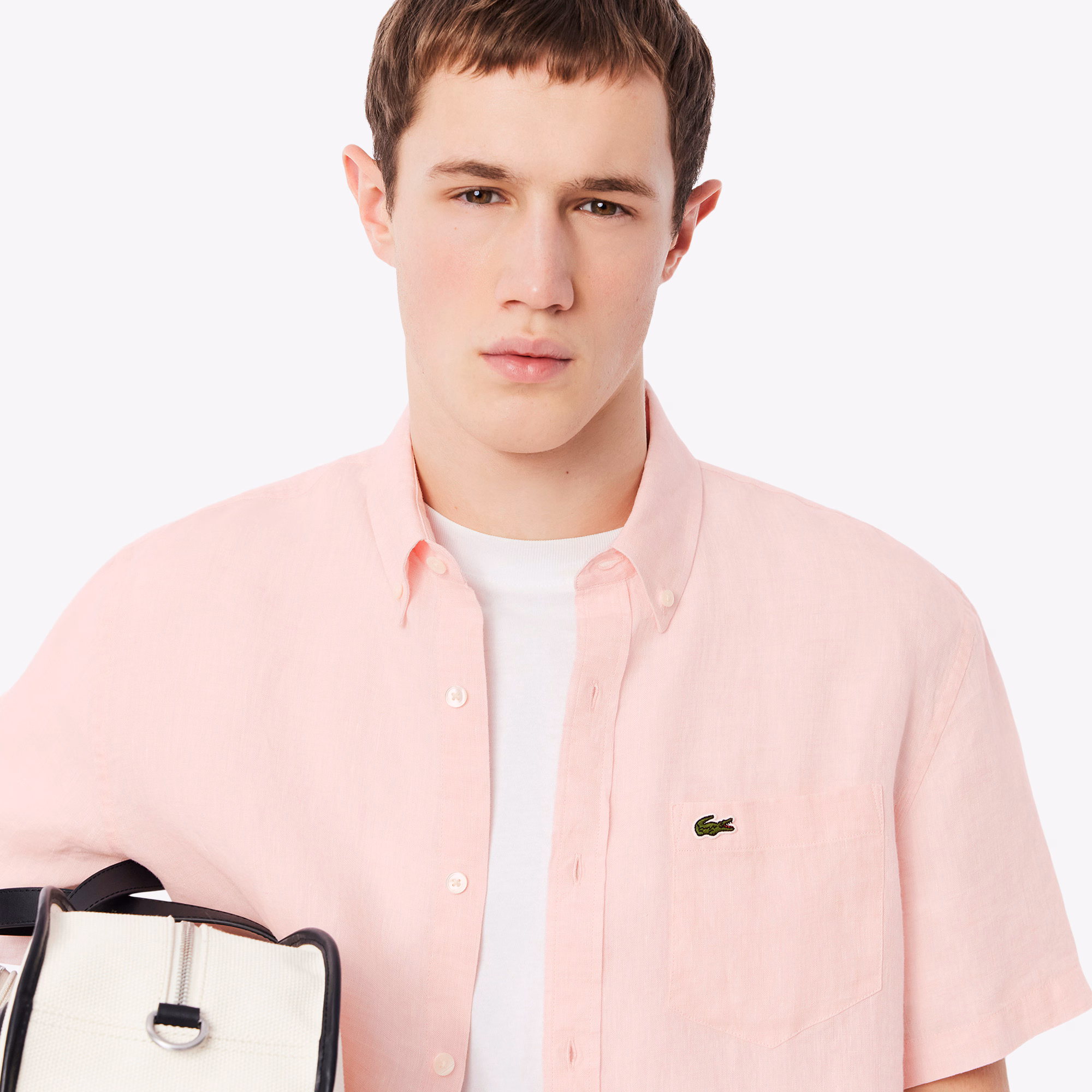 Men's Short Sleeve Linen Shirt