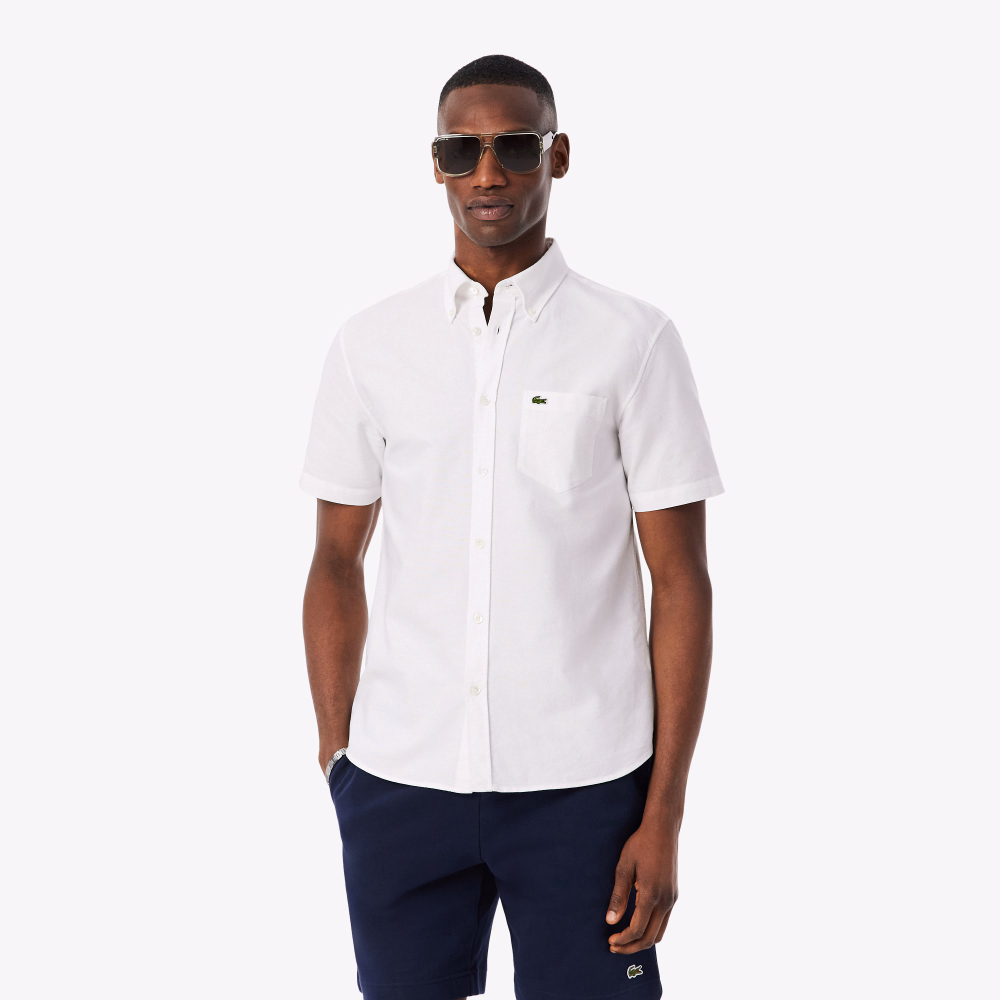 Men's Regular Fit Short Sleeve Oxford Shirt