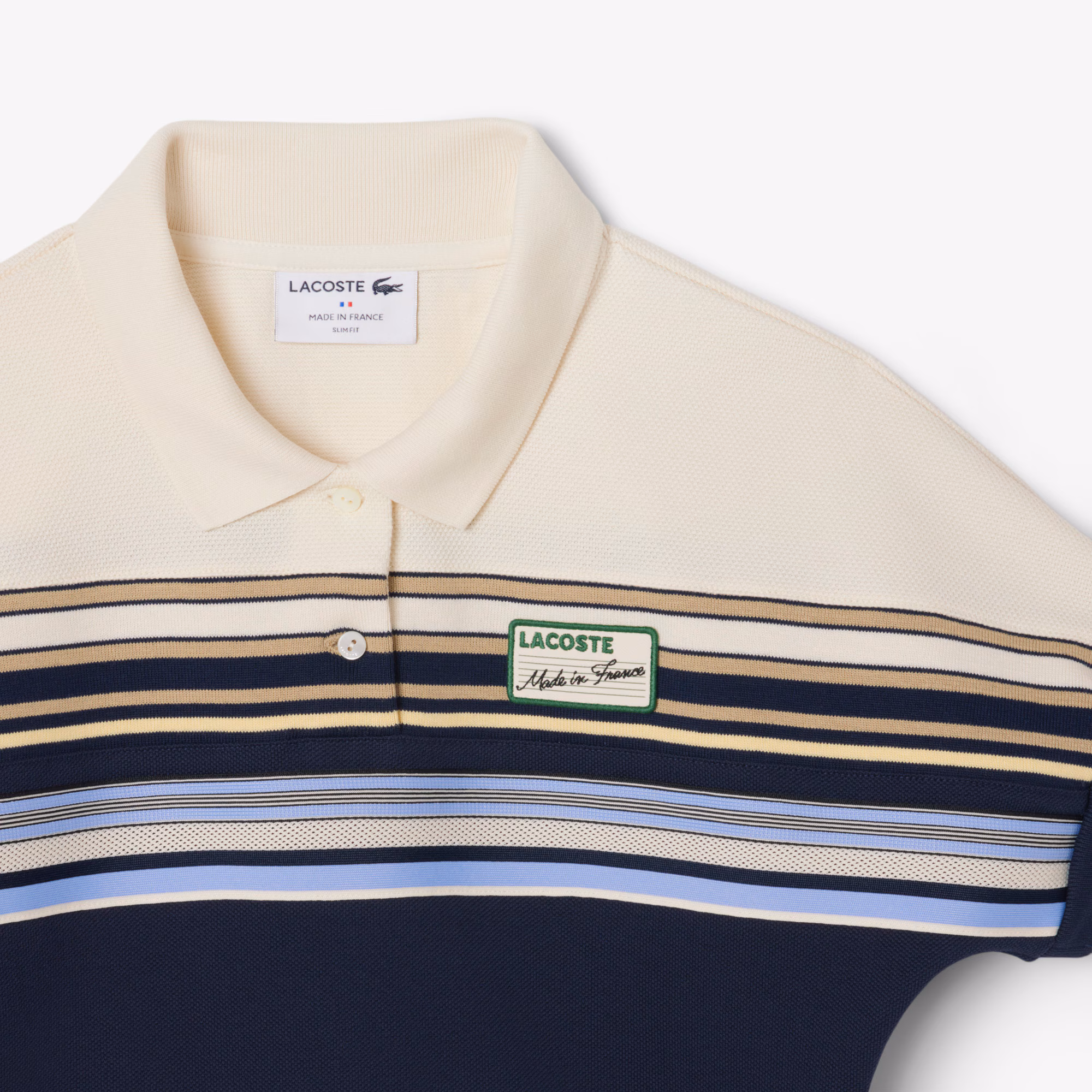 Women's Made In France Slim Fit Striped Polo