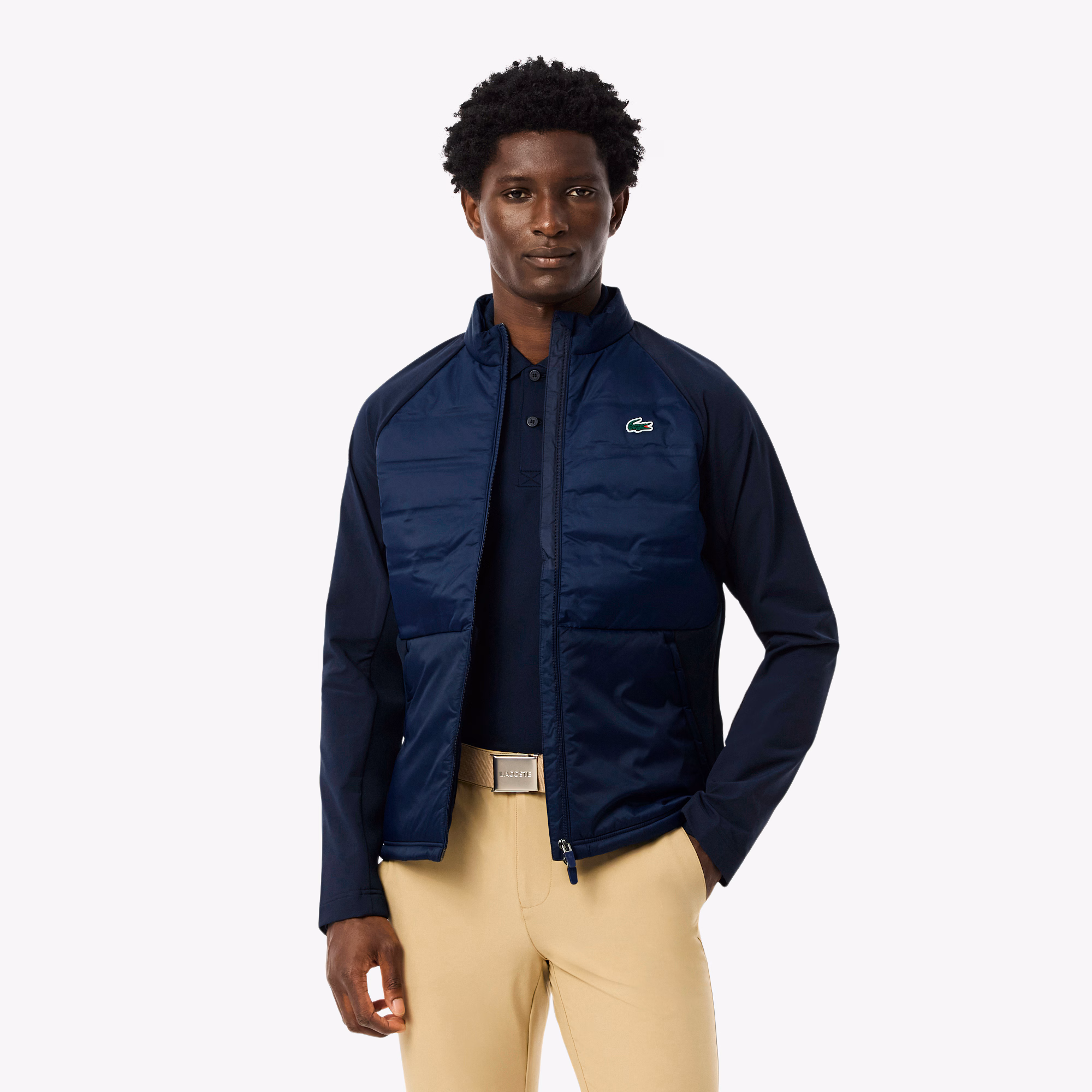 Men's High-Neck Quilted Golf Jacket
