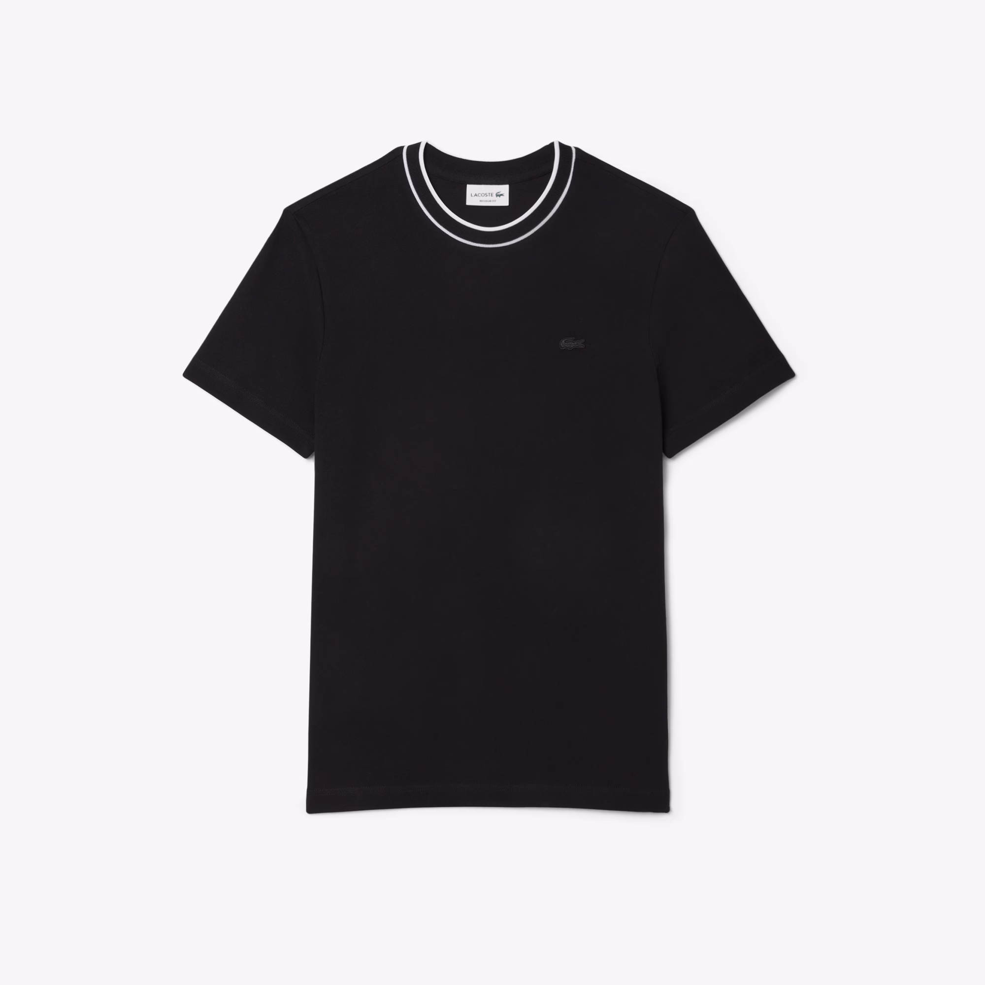 Men's Stretch Piqué Striped Collar T-Shirt