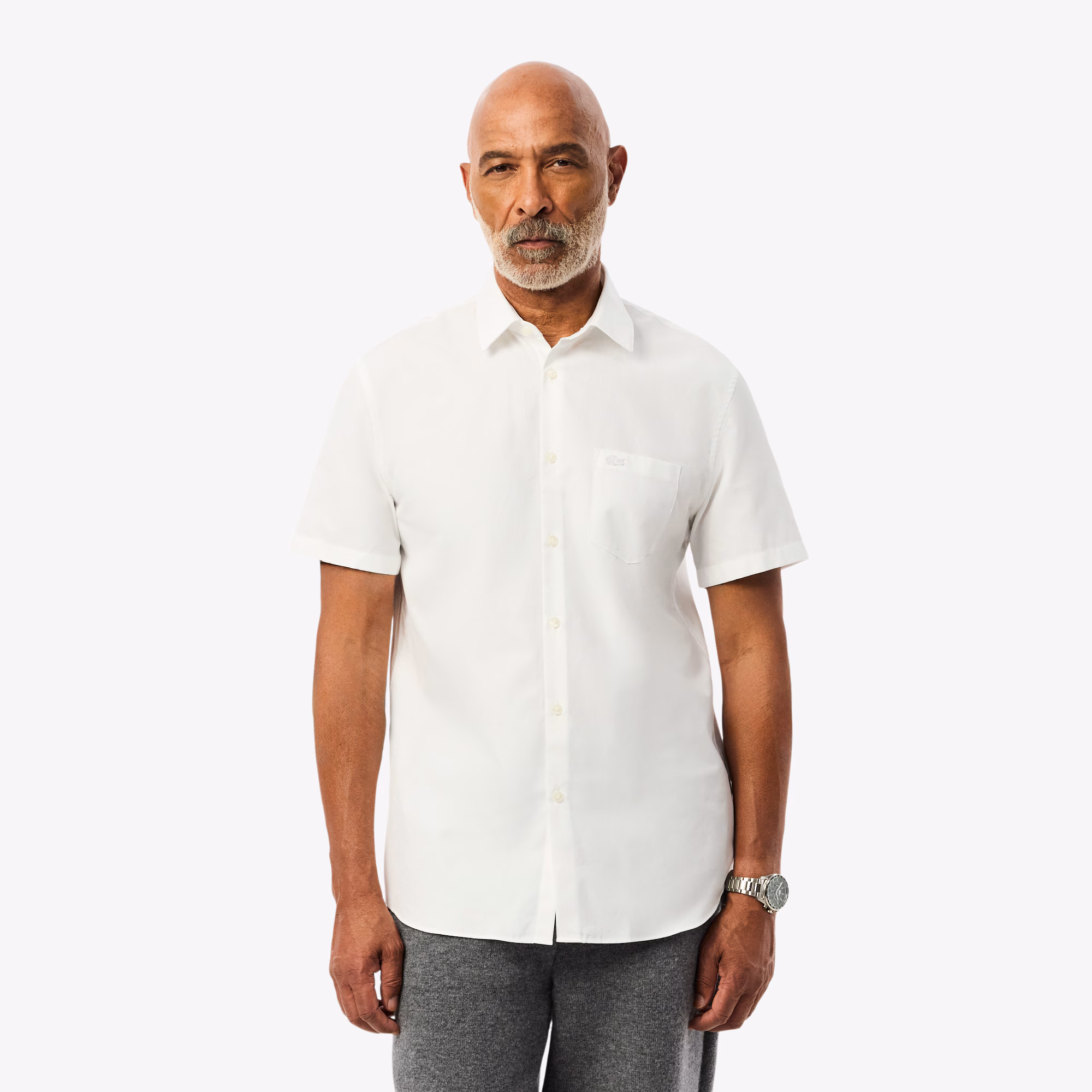 Men's Regular Fit Short Sleeve Cotton Shirt