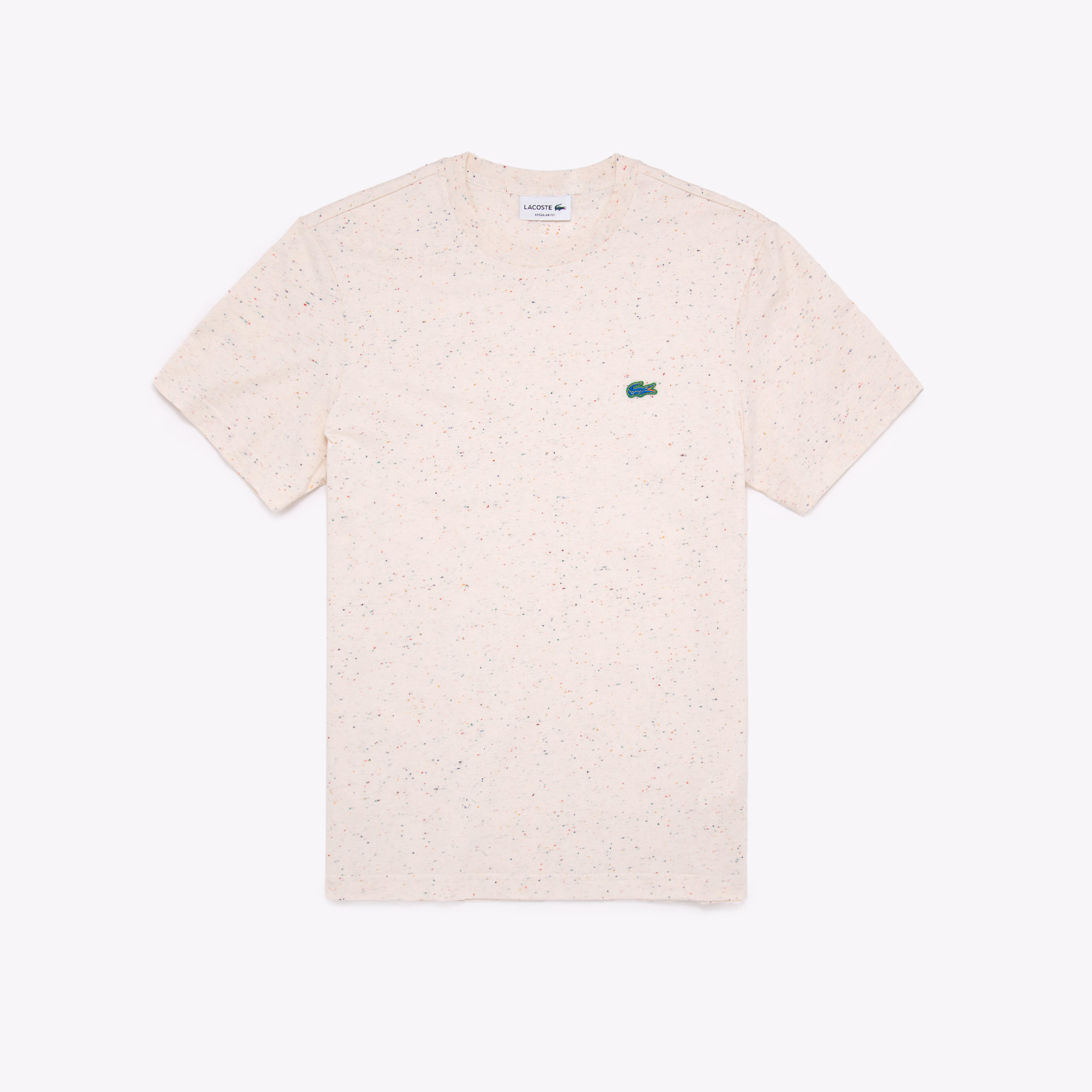 Men's Regular Fit Speckled Print Cotton Jersey T-Shirt