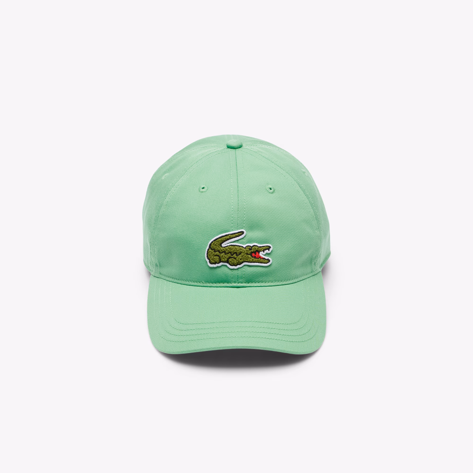 Unisex Crocodile Badge Cotton Twill Cap