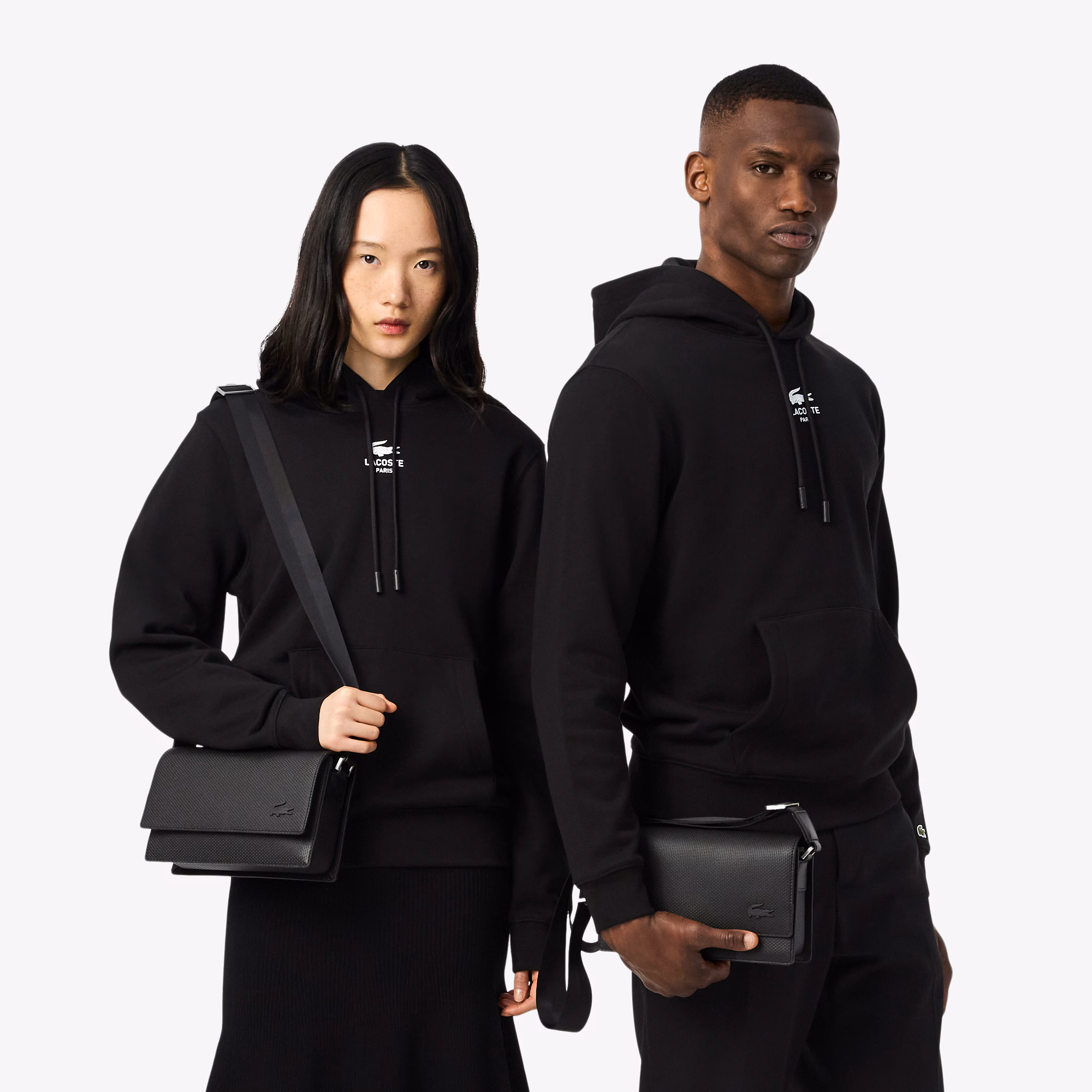 Chantaco Leather Flap Close Reporter Bag