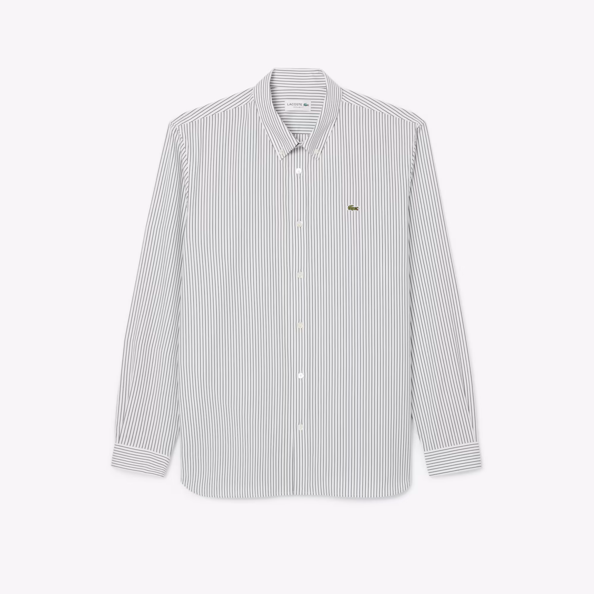 Men's Regular Fit Striped Pinpoint Shirt