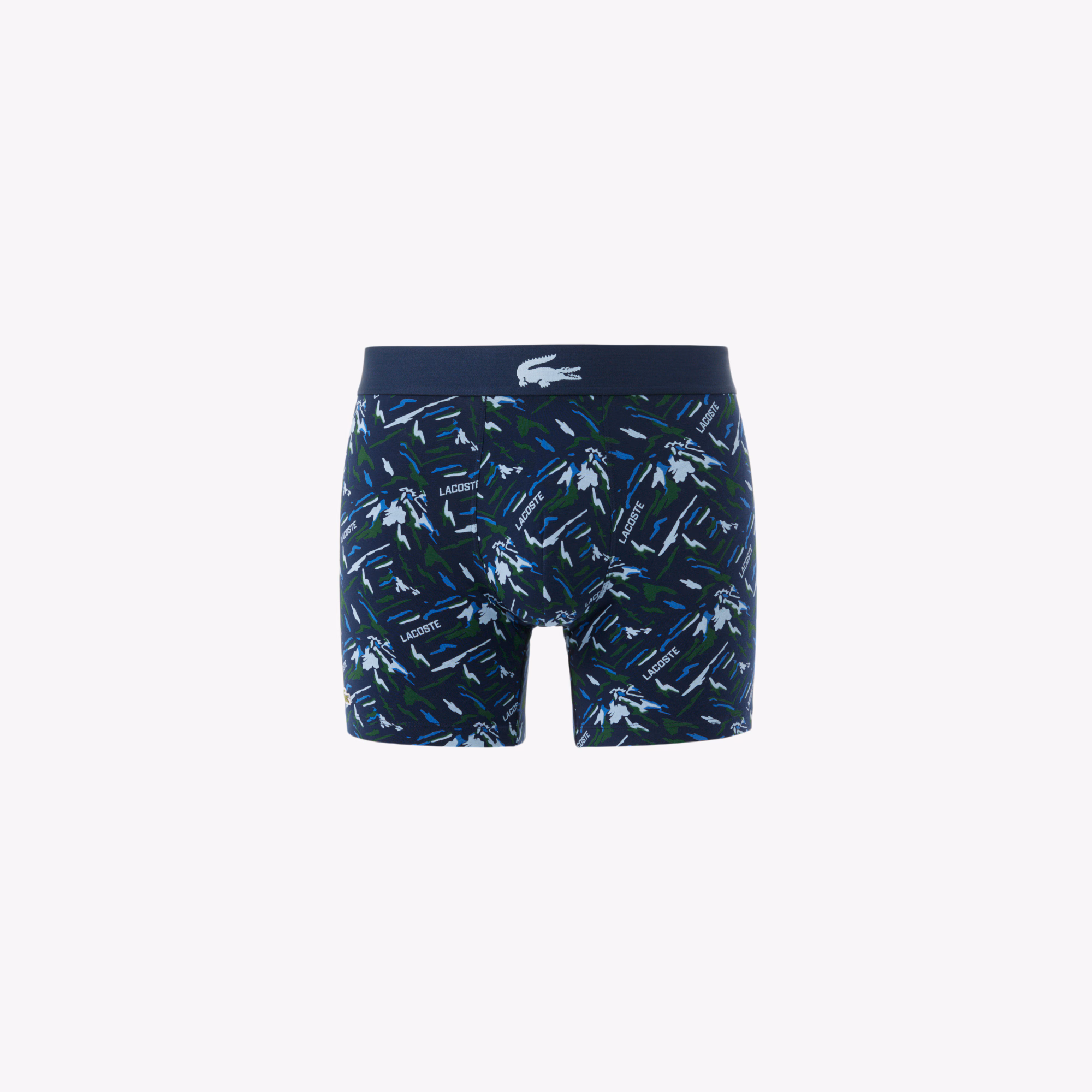 Men's Printed Stretch Cotton Boxer Briefs