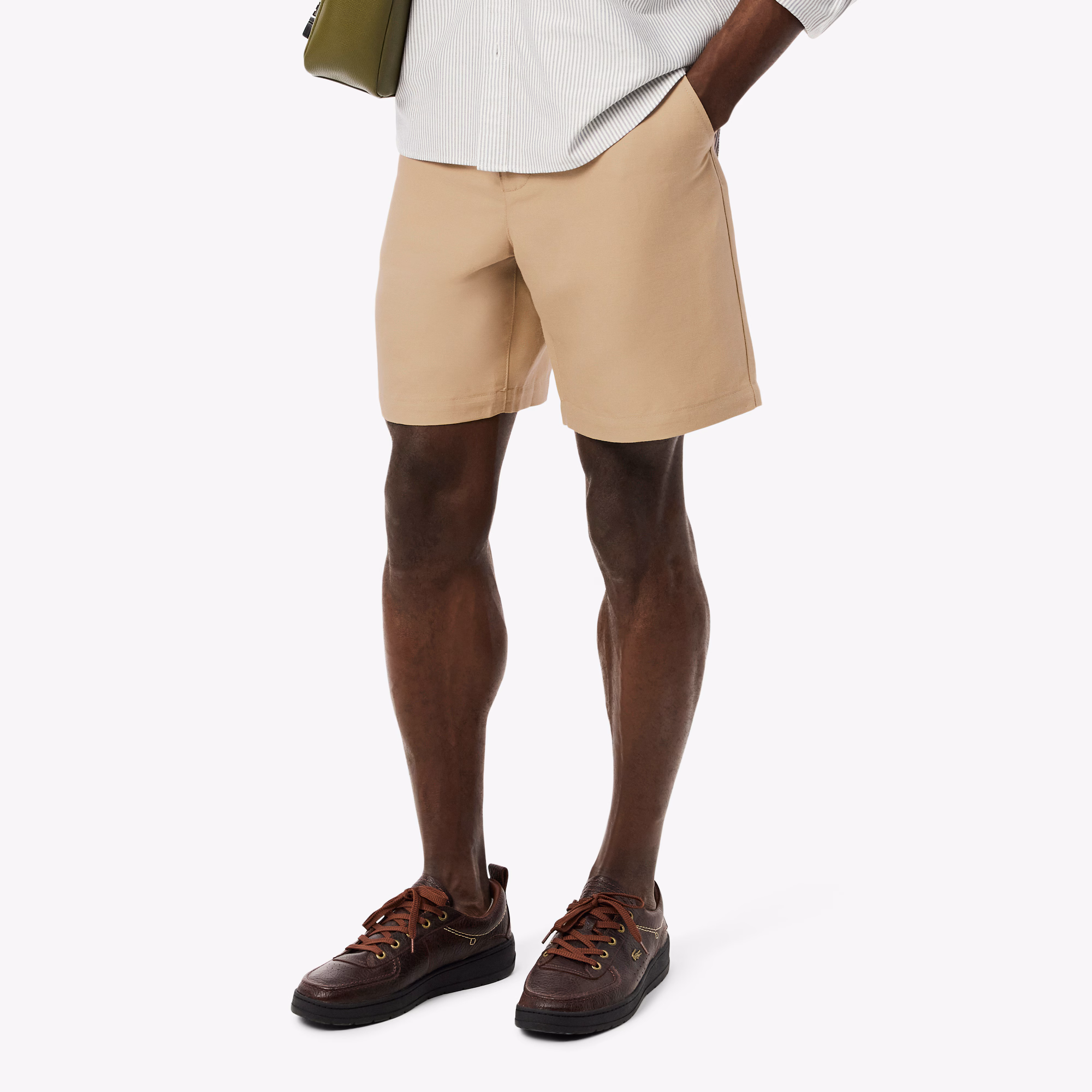 Men's Regular Fit Wool Blend Shorts