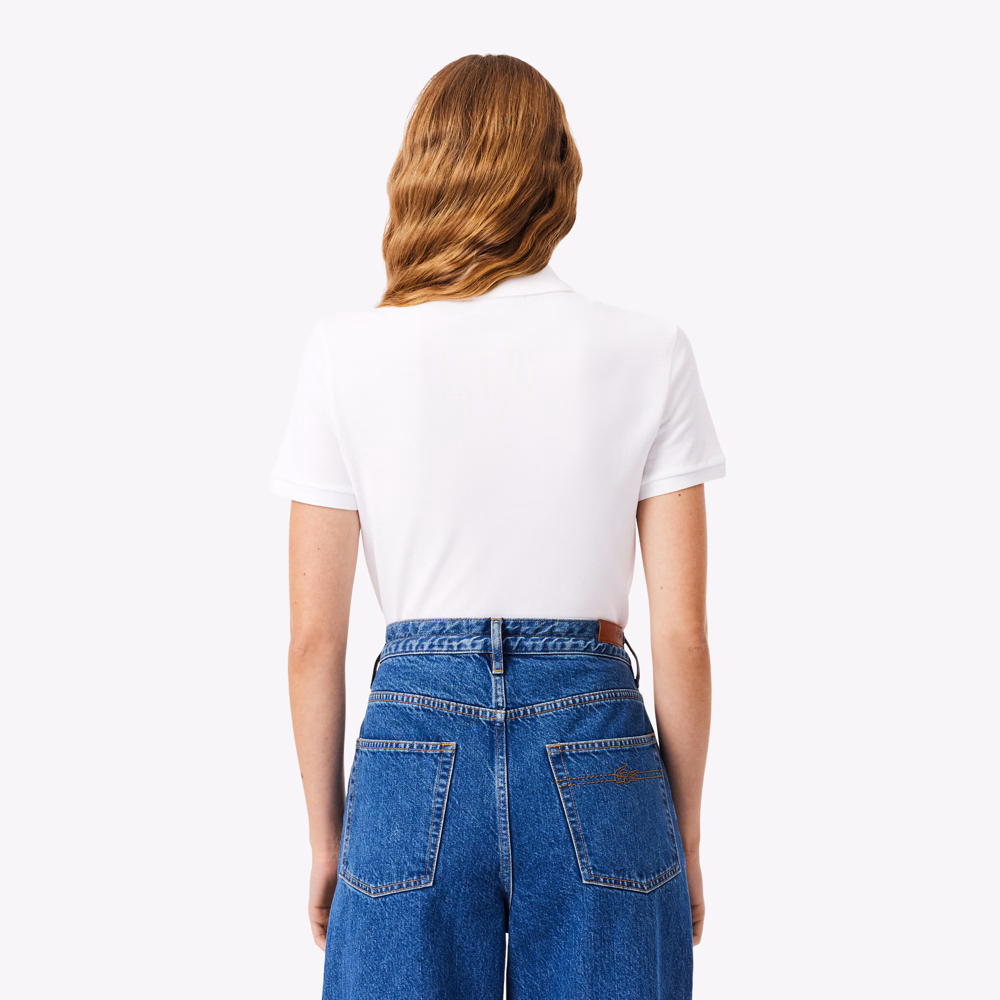 Women's L.12.D Slim Fit Stretch Mini Piqué Polo