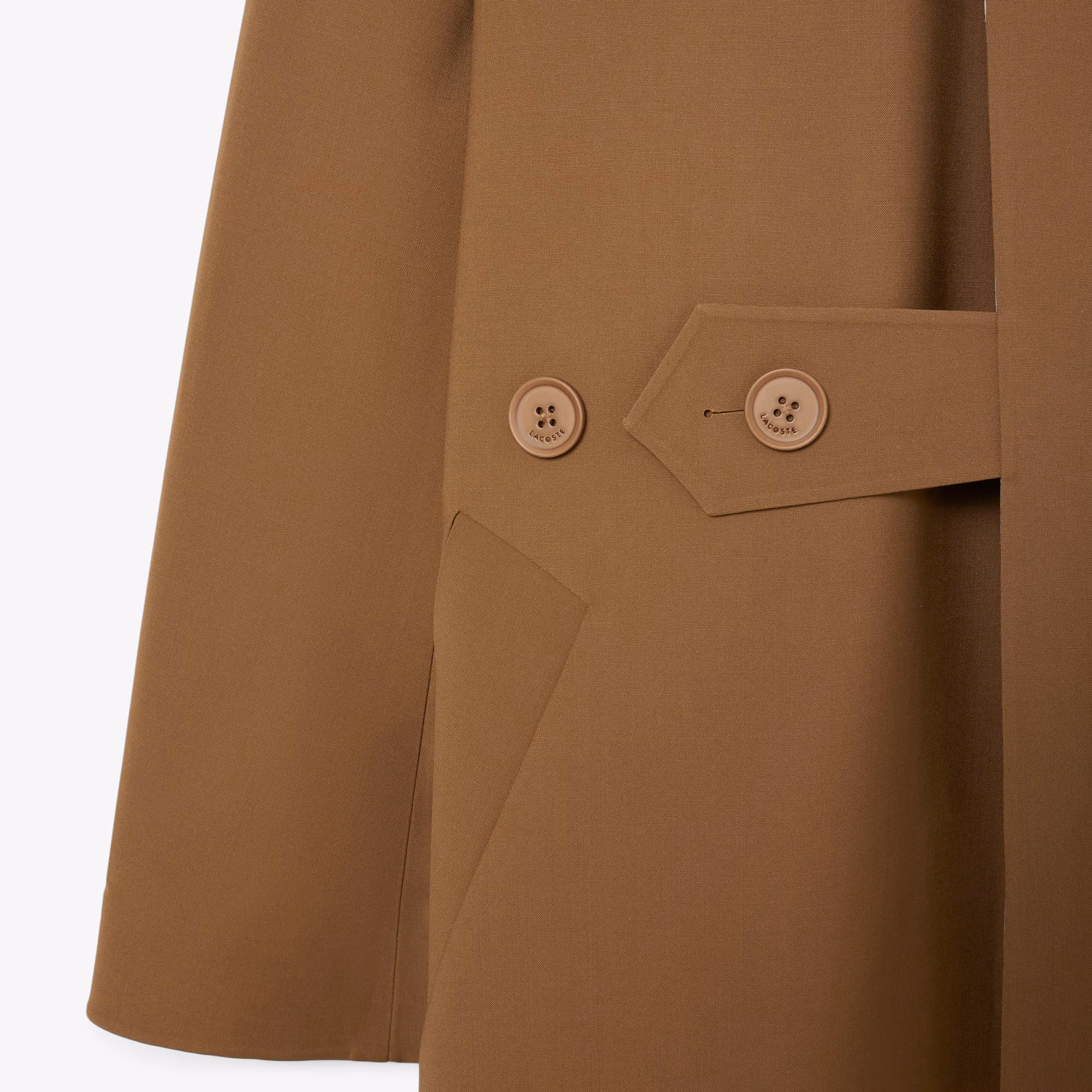 Runway Wool Blend Trench Coat