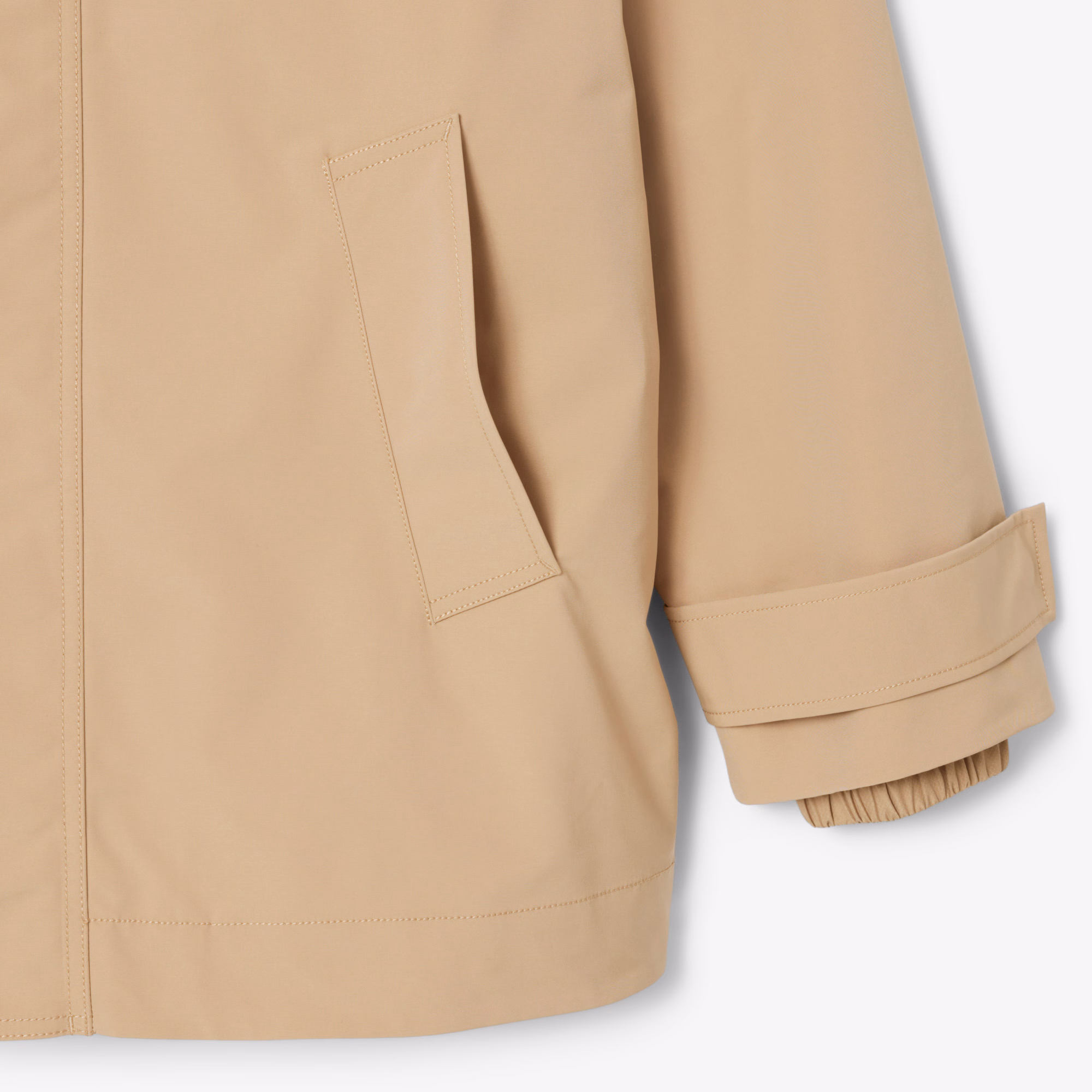 Men's Mid-Length Water-Repellent Hooded Parka