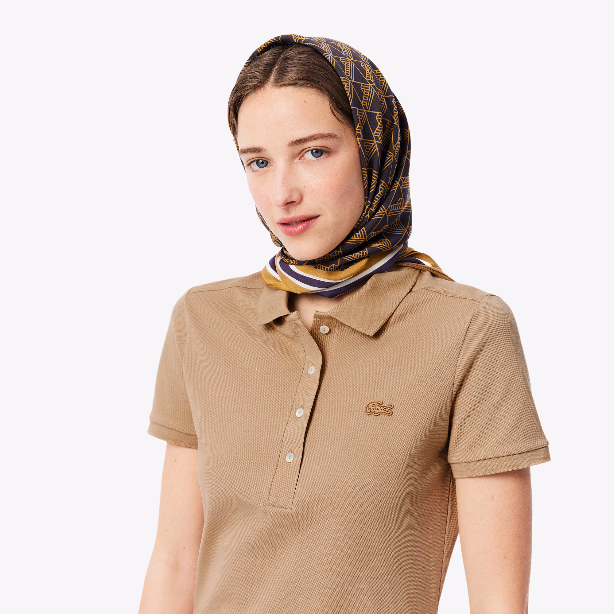 Women's Slim Fit Stretch Mini Piqué Polo Dress