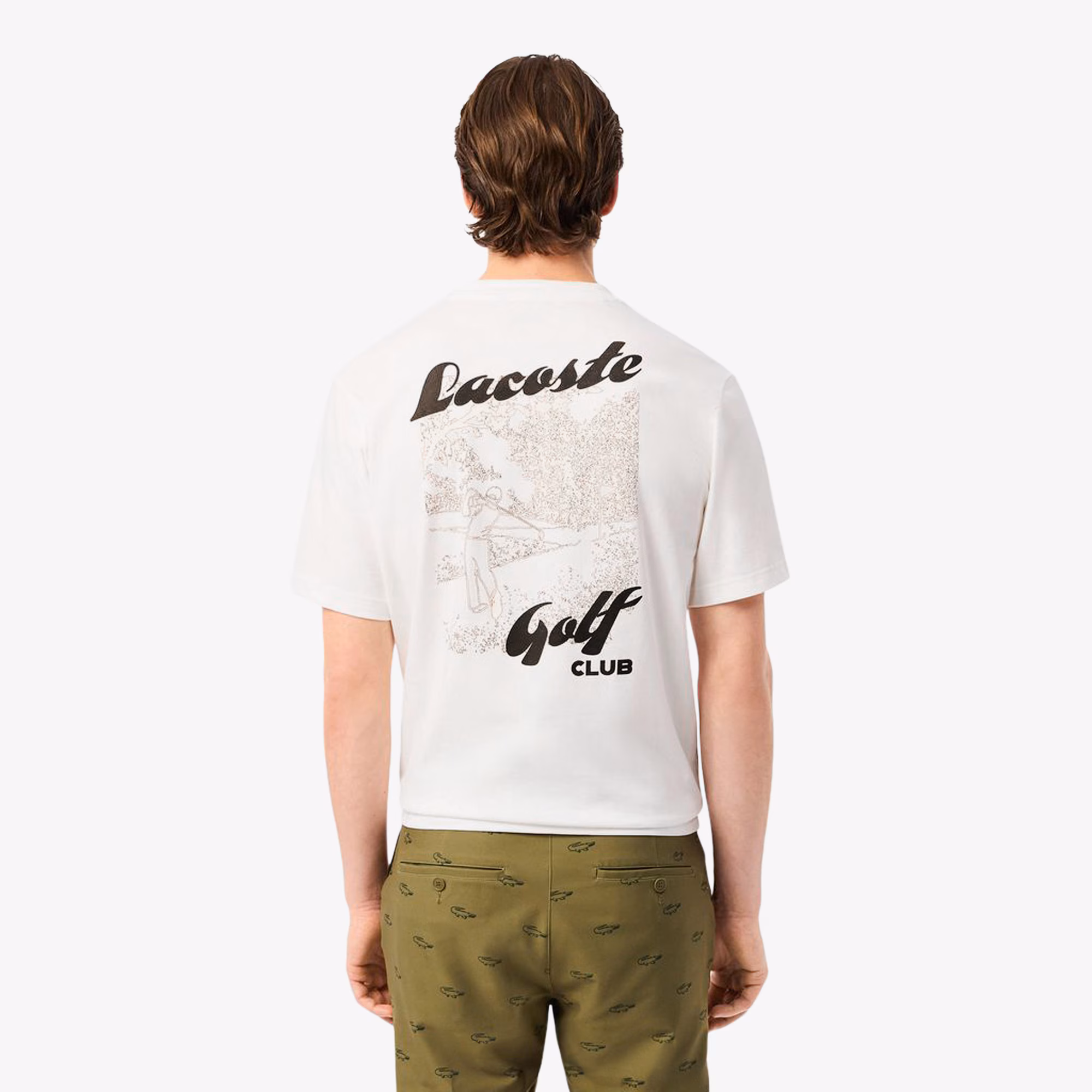 Men's Relaxed Fit Printed Golf T-Shirt