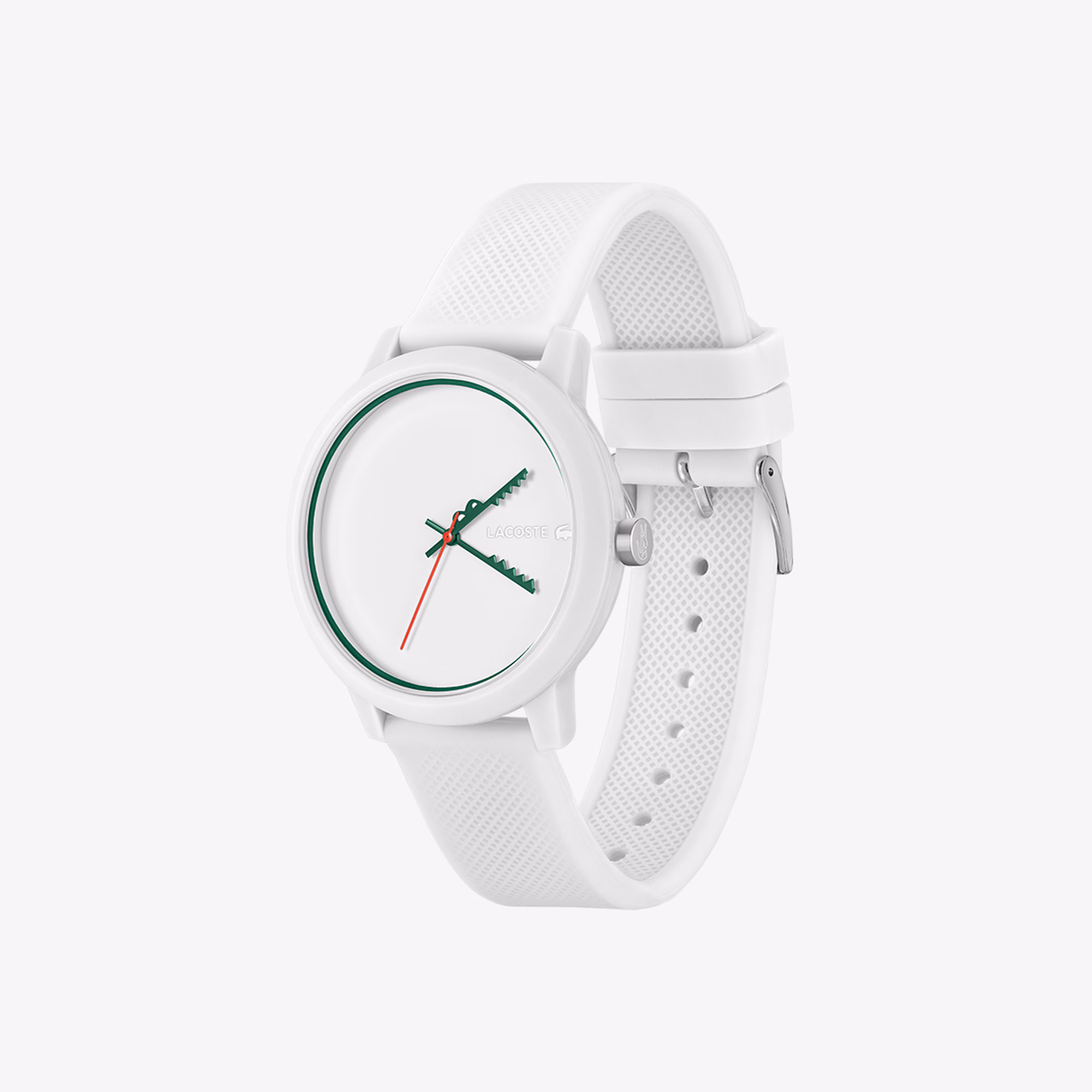 Men's Lacoste.12.12 Crocodile 3 Hand Silicone Watch