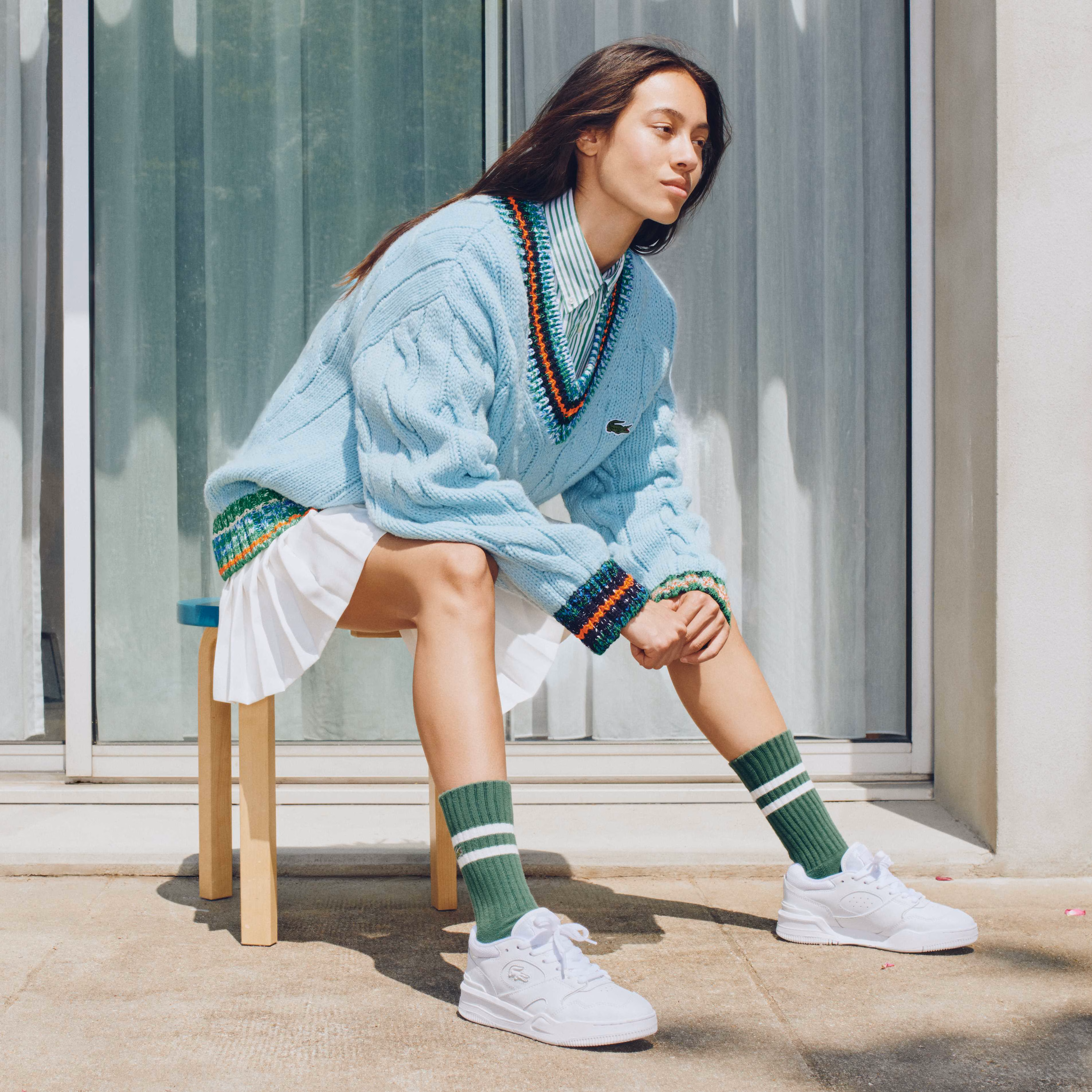 Women's Lineshot Leather Sneakers