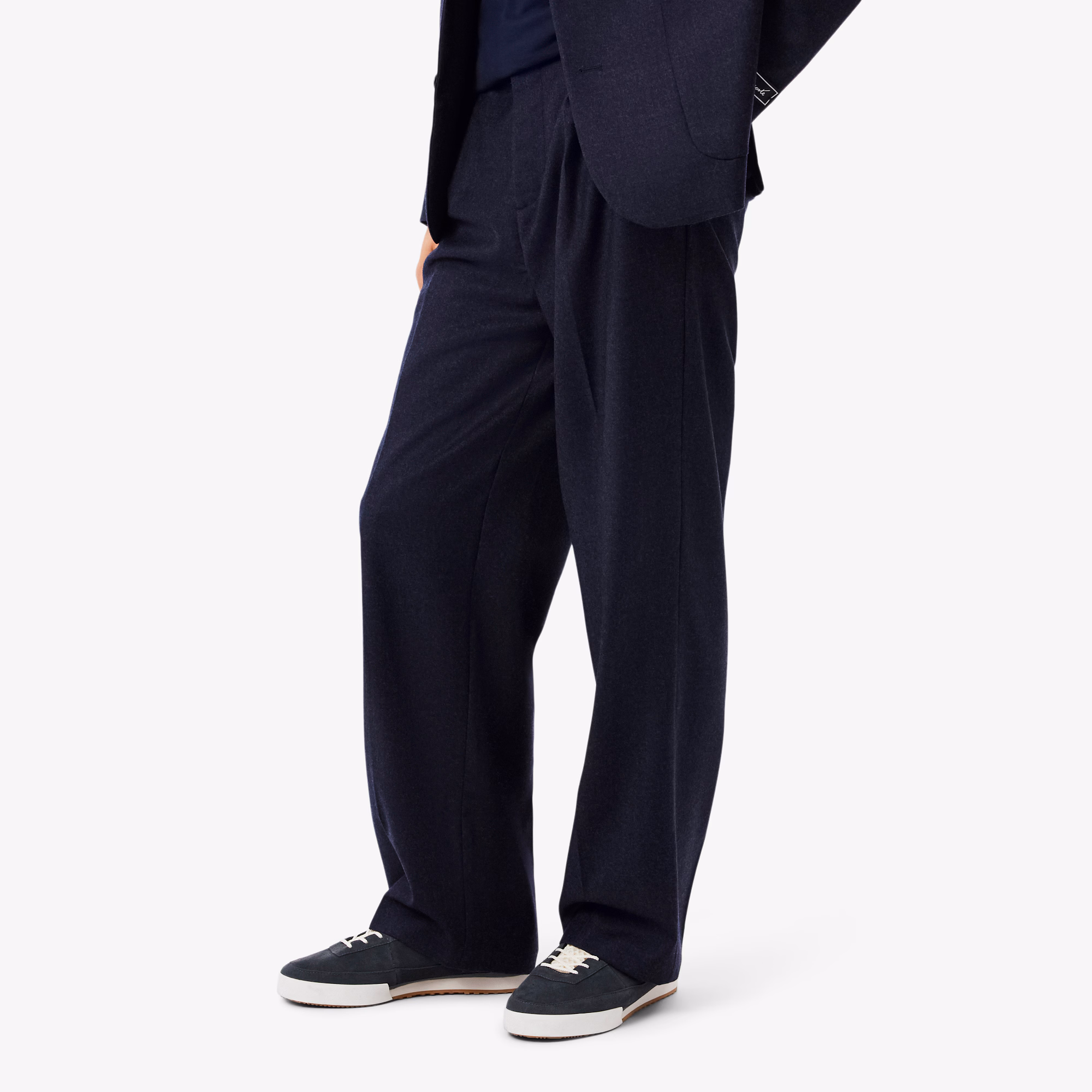 Men's Straight Fit Felted Wool Pants