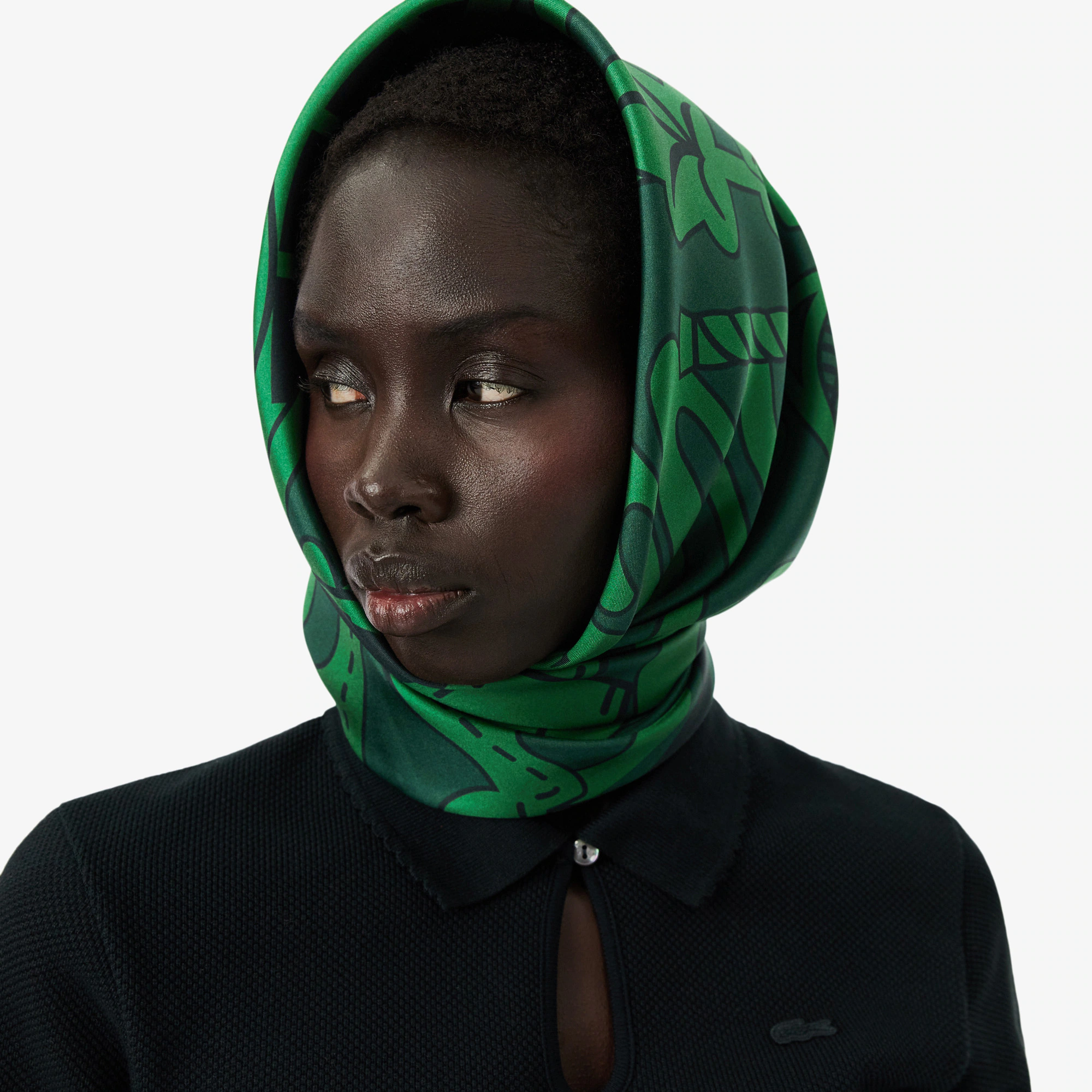 Runway Print Silk Square