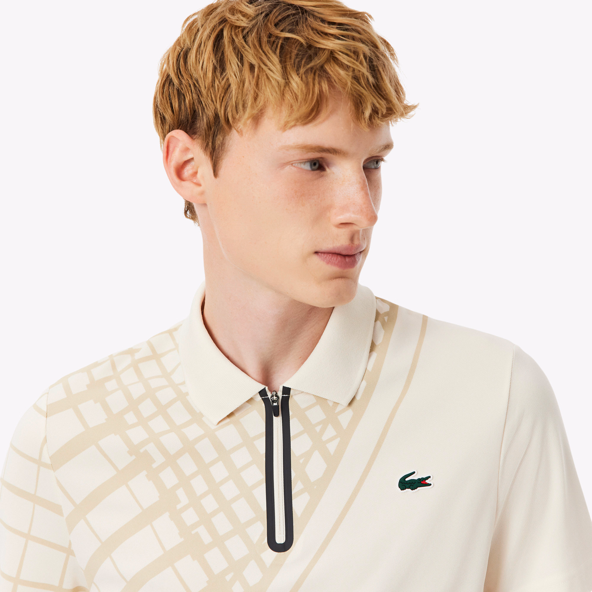 Men's Ultra Dry Printed Slim Fit Tennis Polo