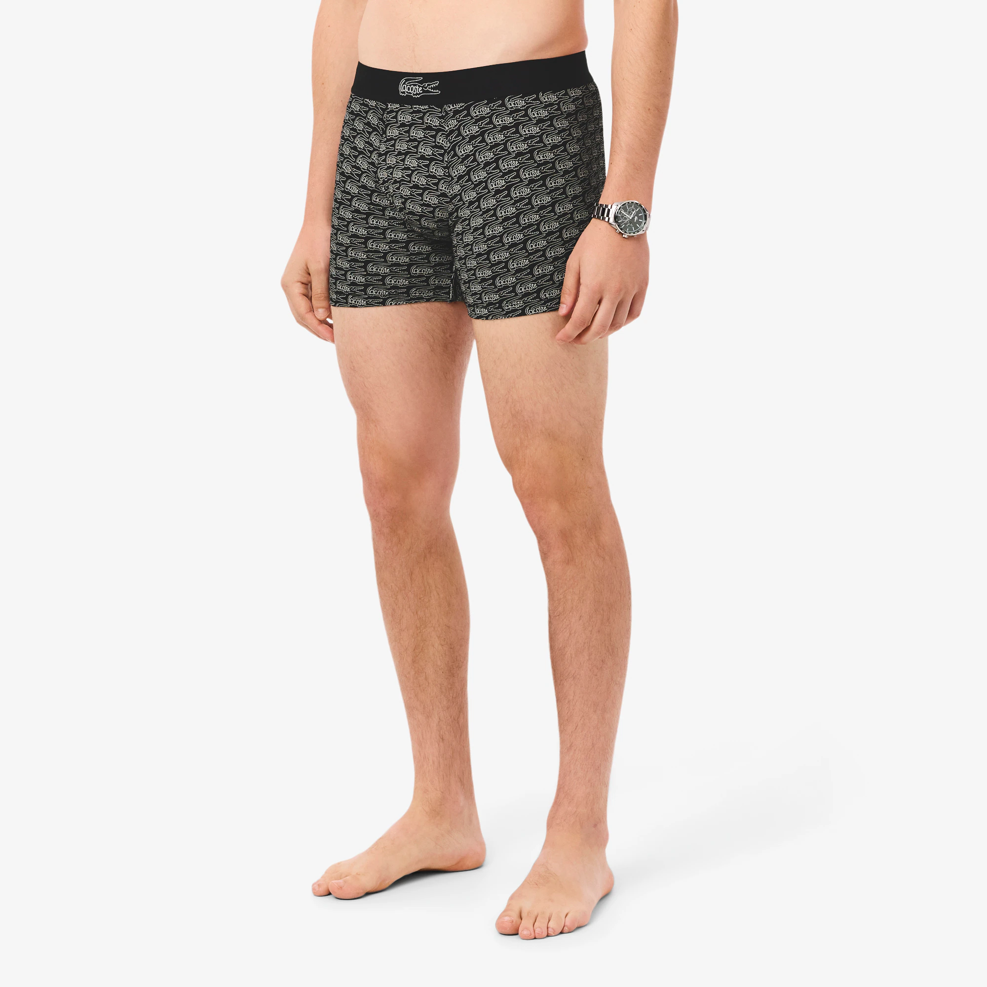 Men's Printed Stretch Cotton Boxer Briefs