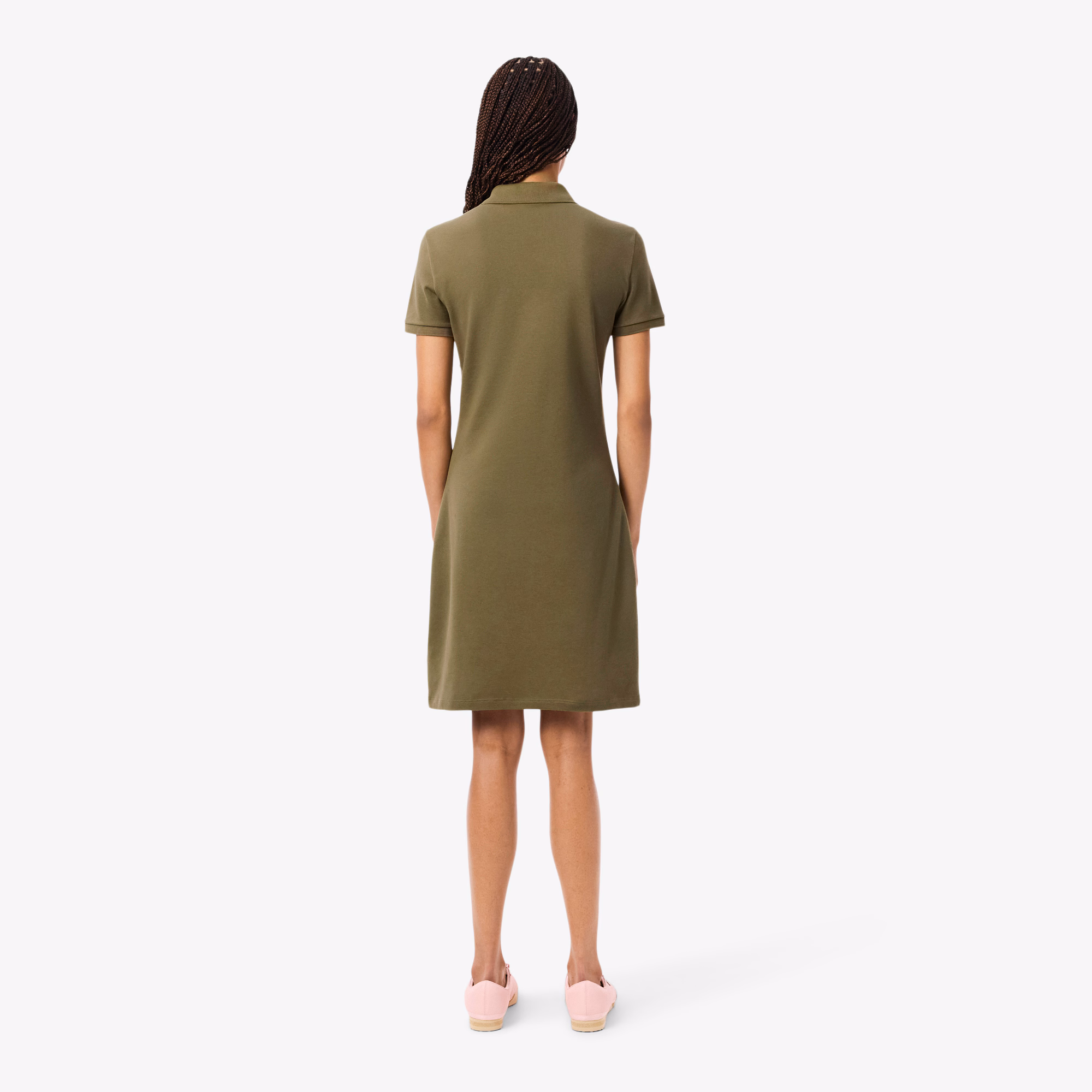 Women's Slim Fit Stretch Mini Piqué Polo Dress
