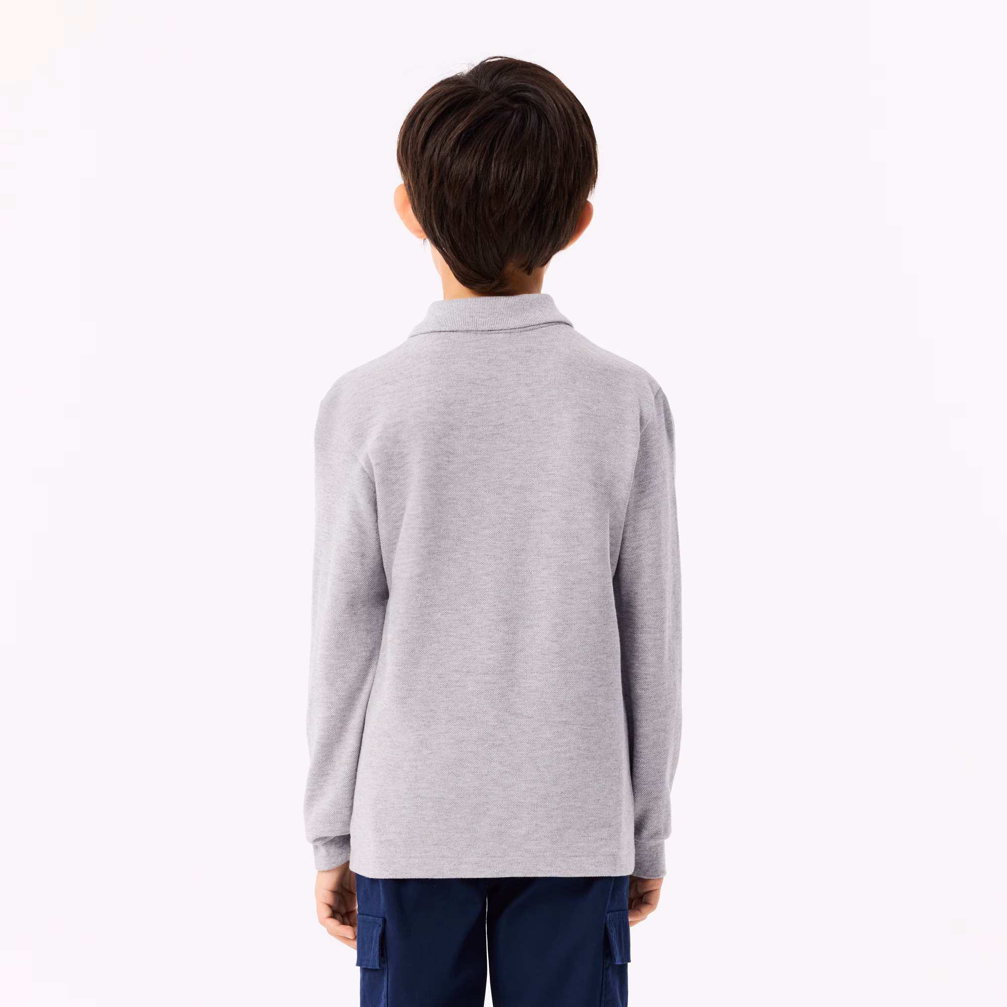 Kids' Long Sleeve Petit Piqué Polo