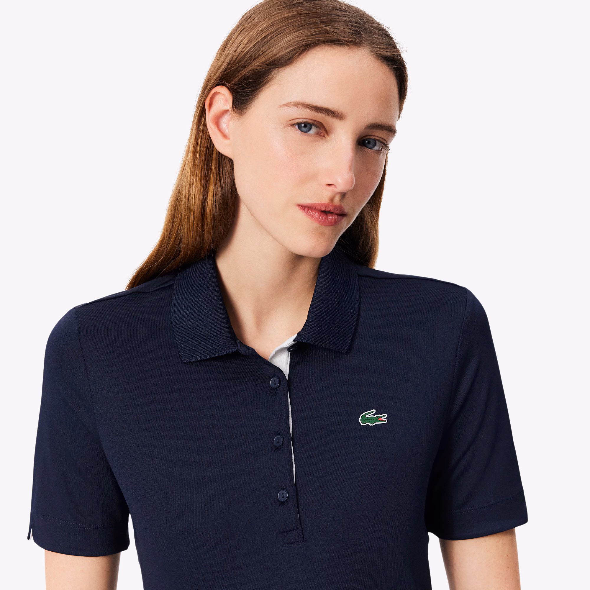 Women's Slim Fit UV Protect Stretch Golf Polo