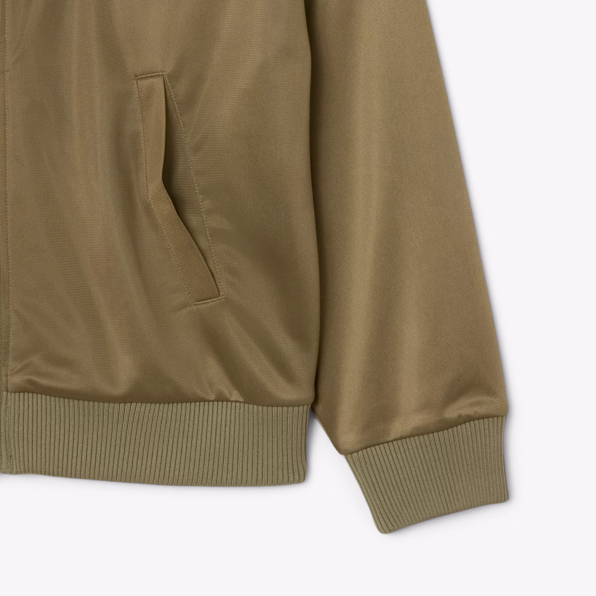 Women's Oversized Pointelle Stripe Satin Sweatshirt