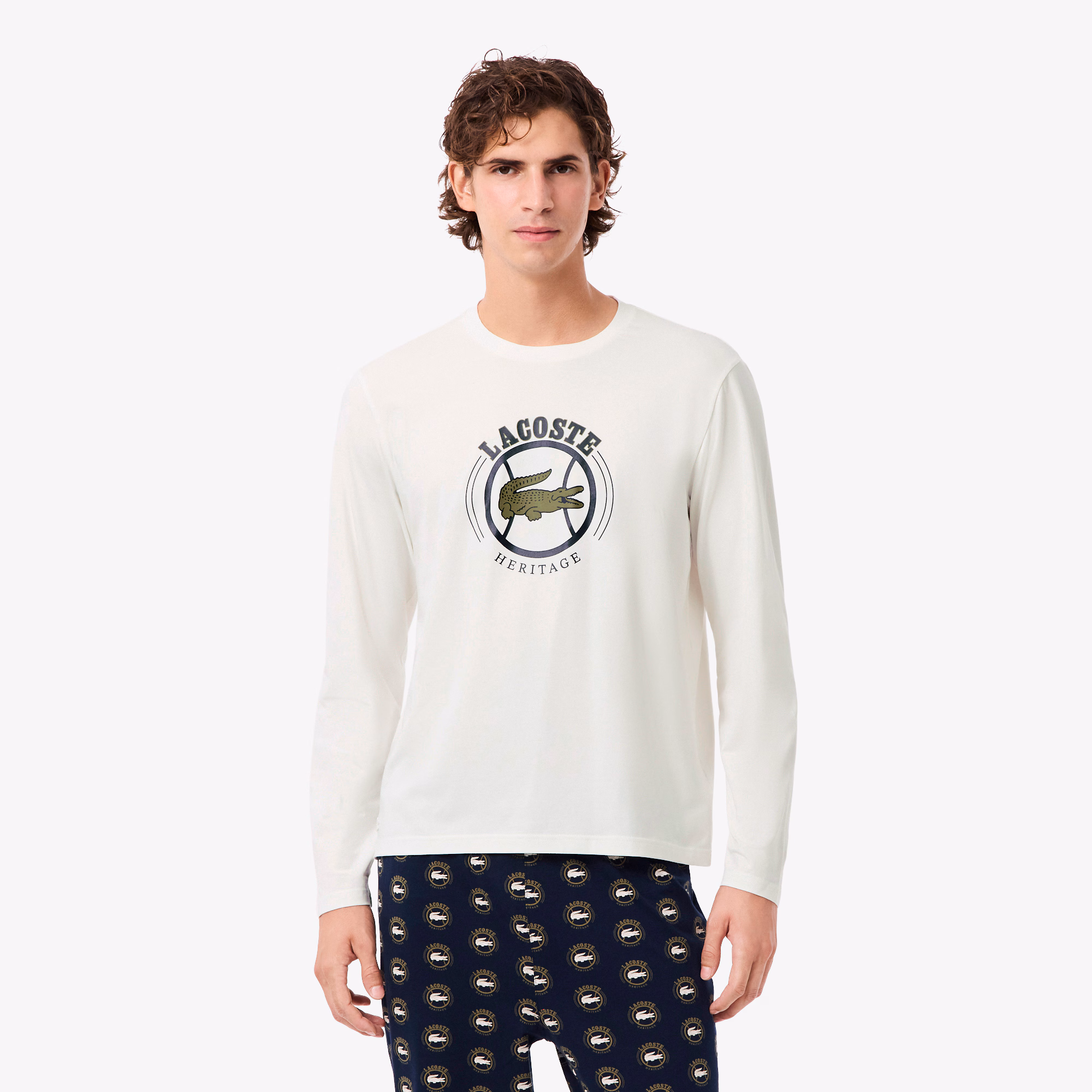 Men's Printed Jersey Pajama Set