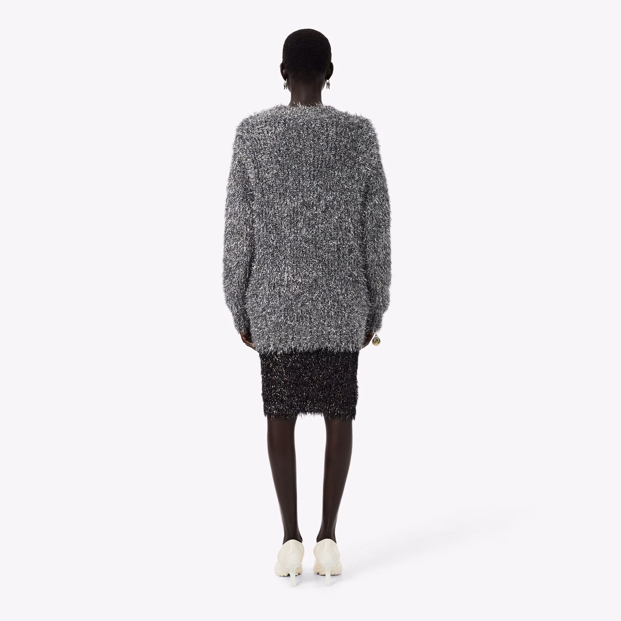 Runway Lurex Knit Skirt