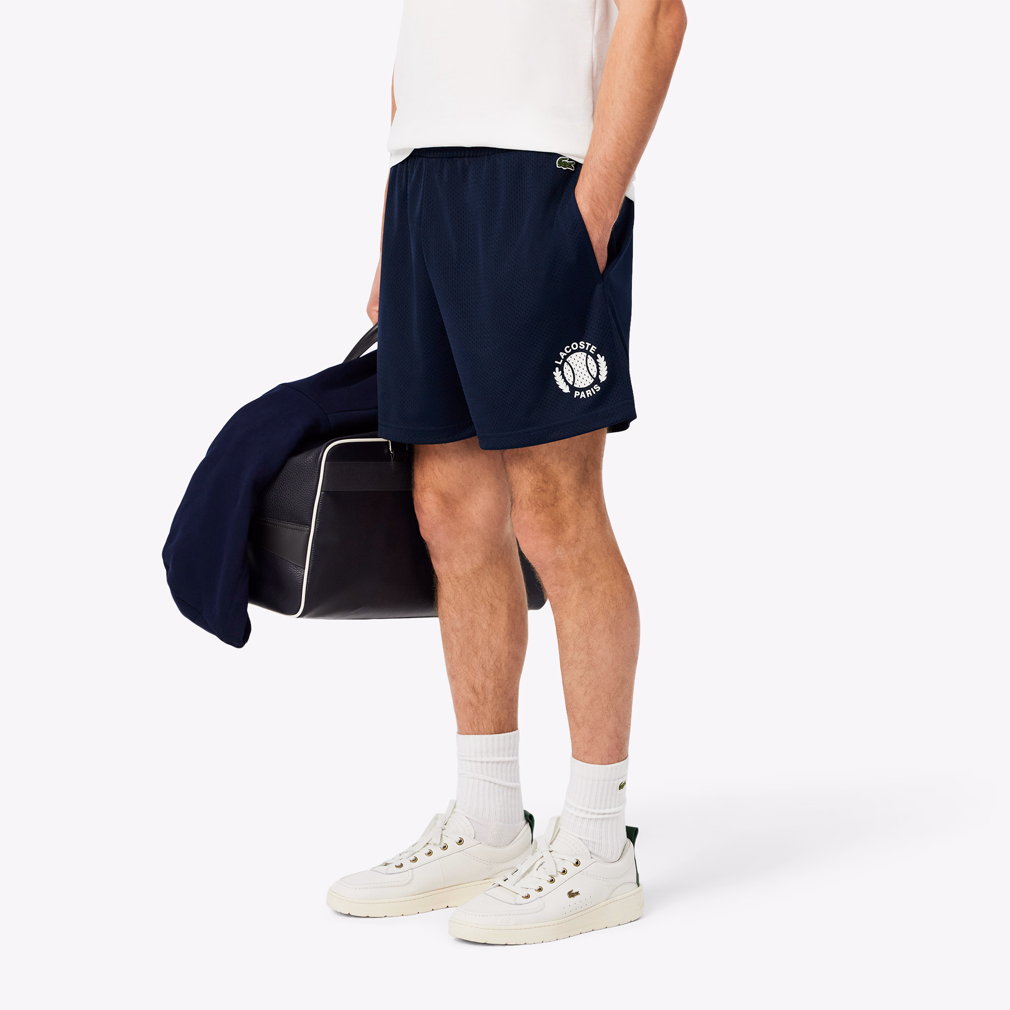 Men's Graphic Print Mesh Shorts