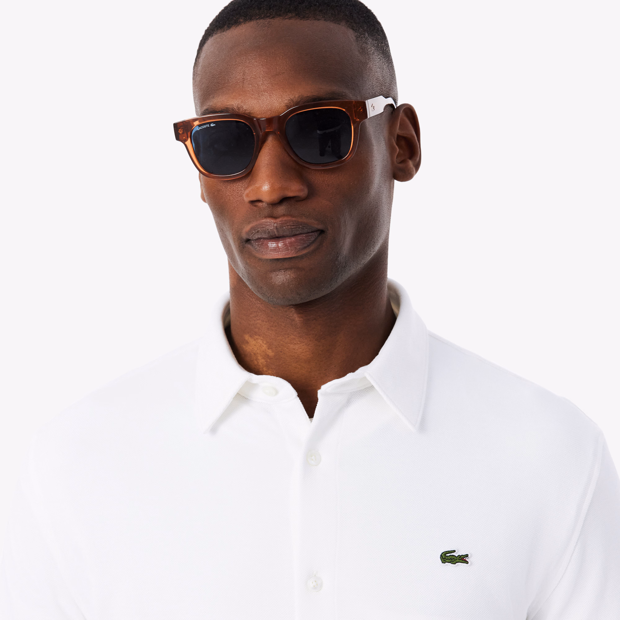 Men's Slim Fit Cotton Piqué Shirt