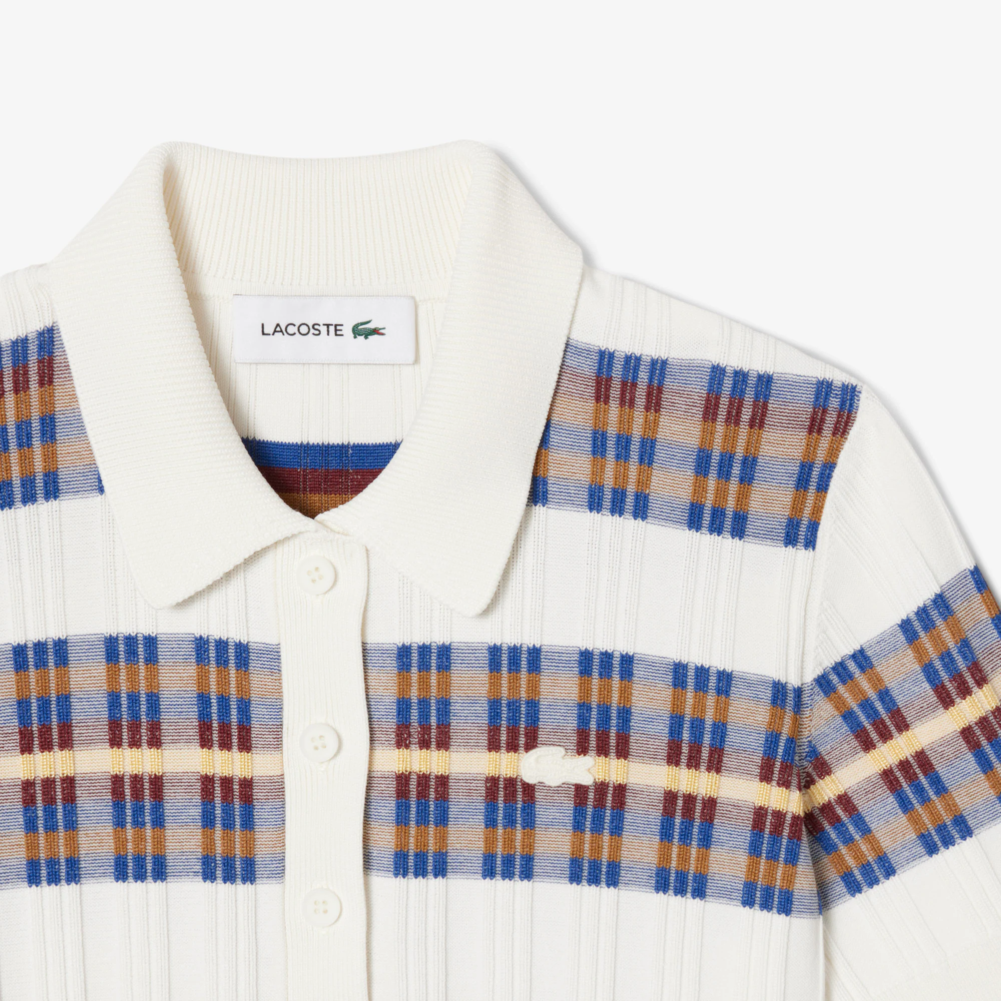 Women's Ribbed Knit Polo Collar Sweater