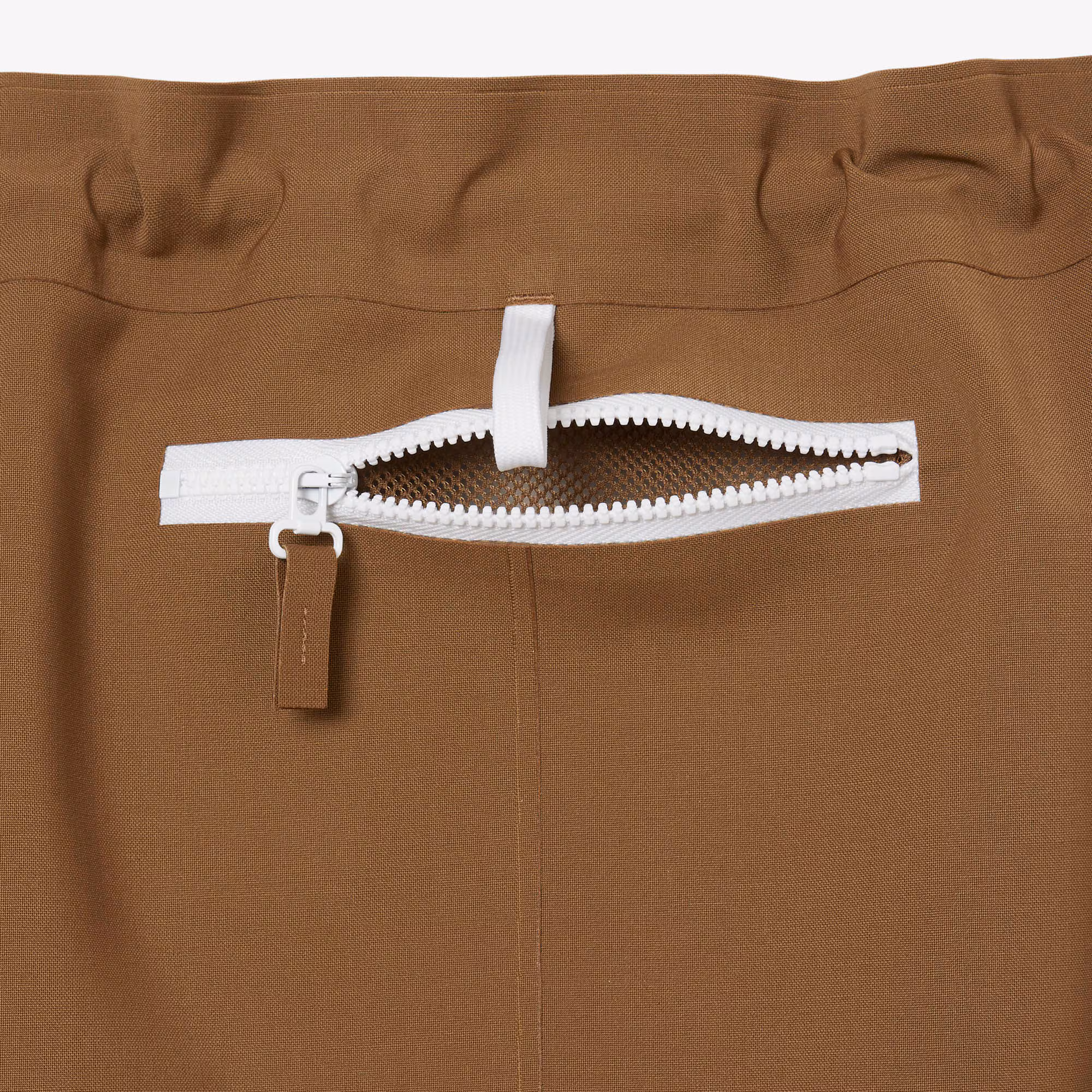 Runway Wool Blend Cargo Skirt