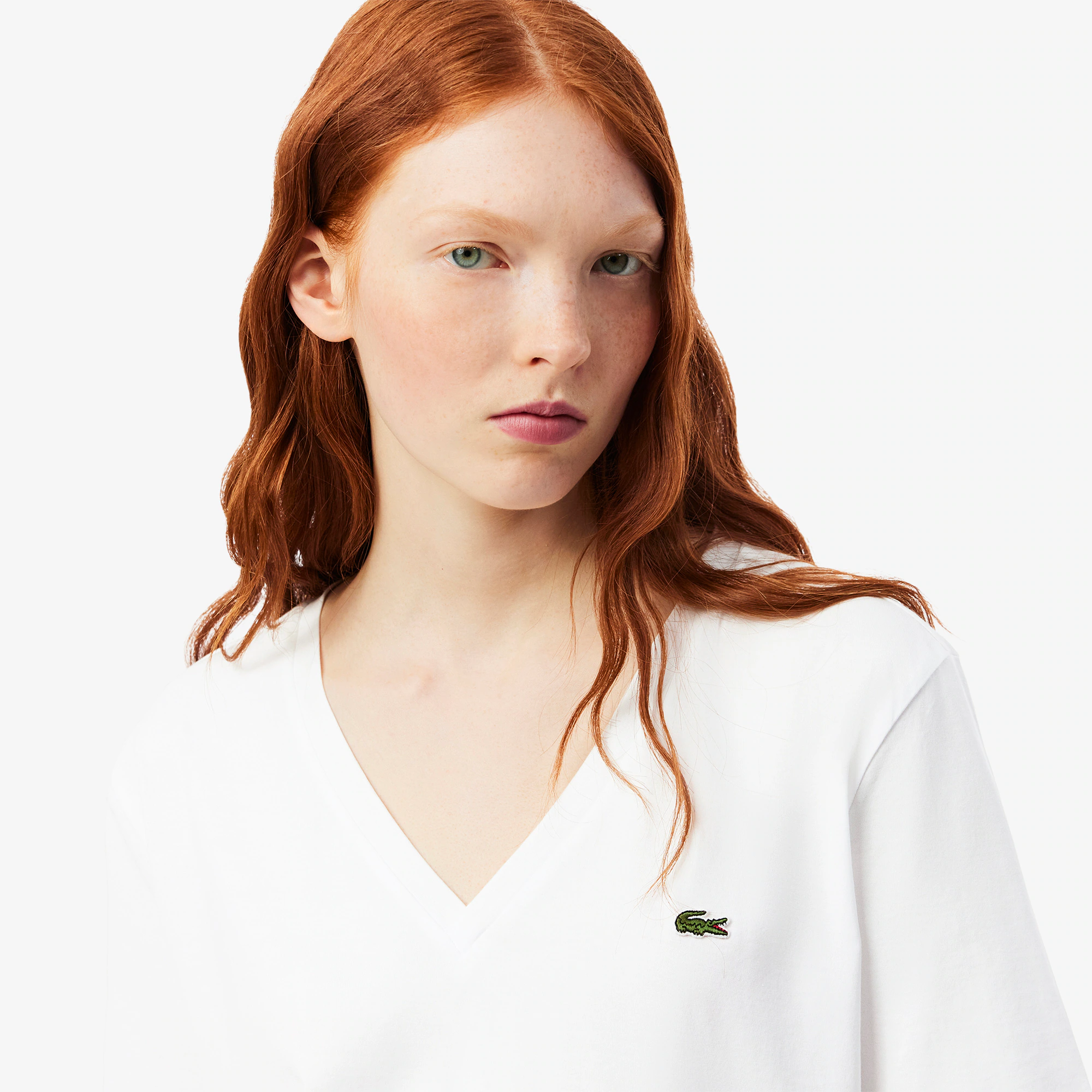 Women's Relaxed Fit Soft Cotton V-Neck T-Shirt