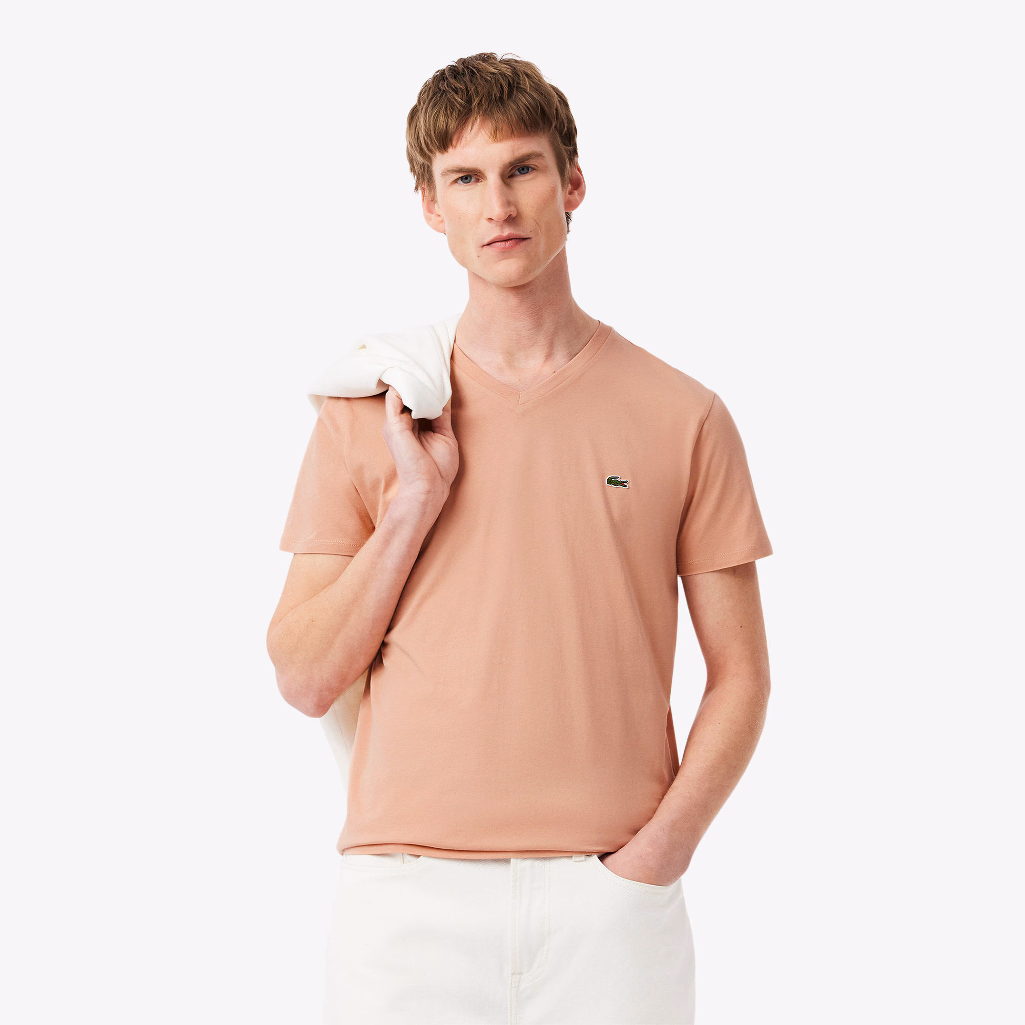 Men's Lightweight Pima Cotton V-Neck T-Shirt