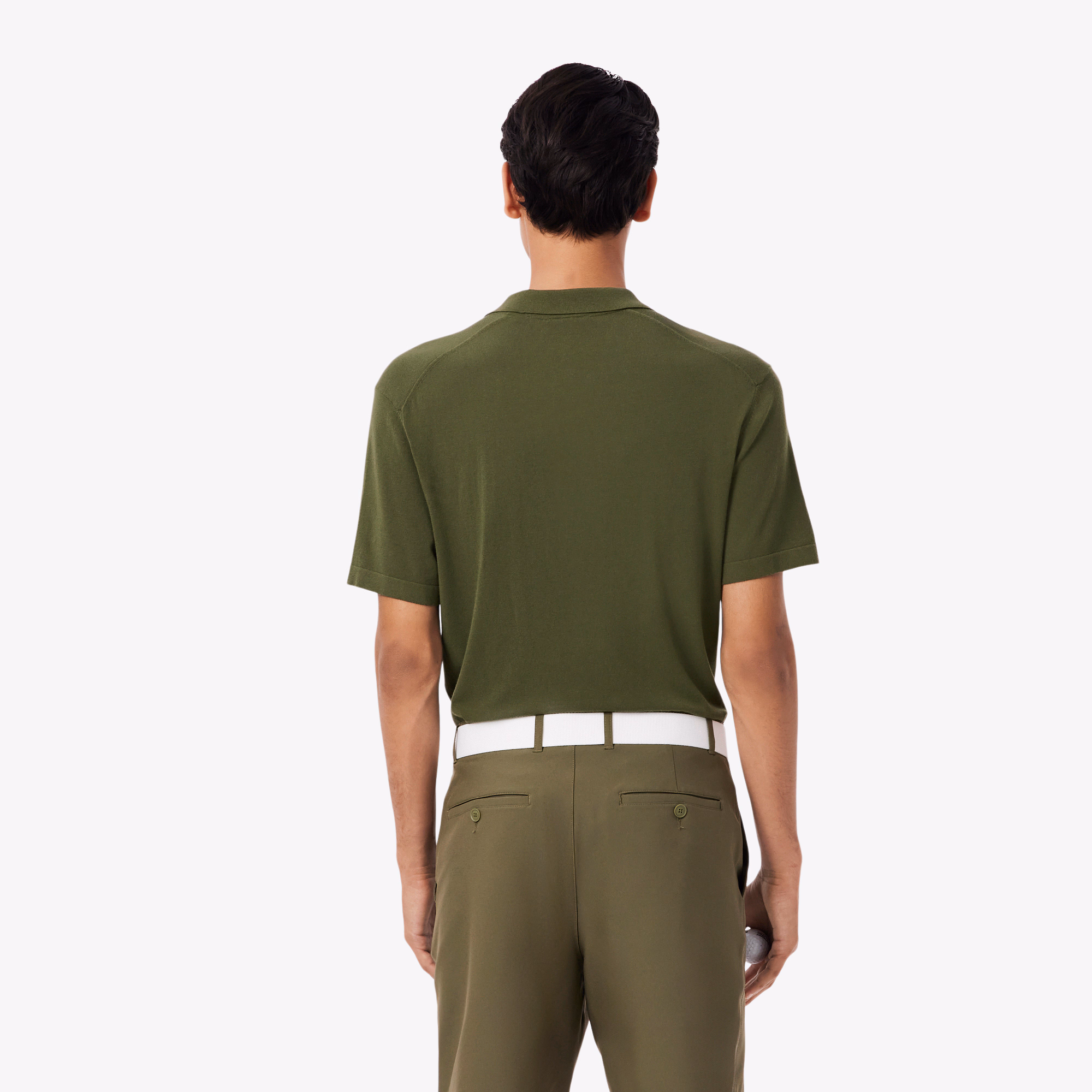 Men's Short Sleeve Polo Collar Golf Sweater