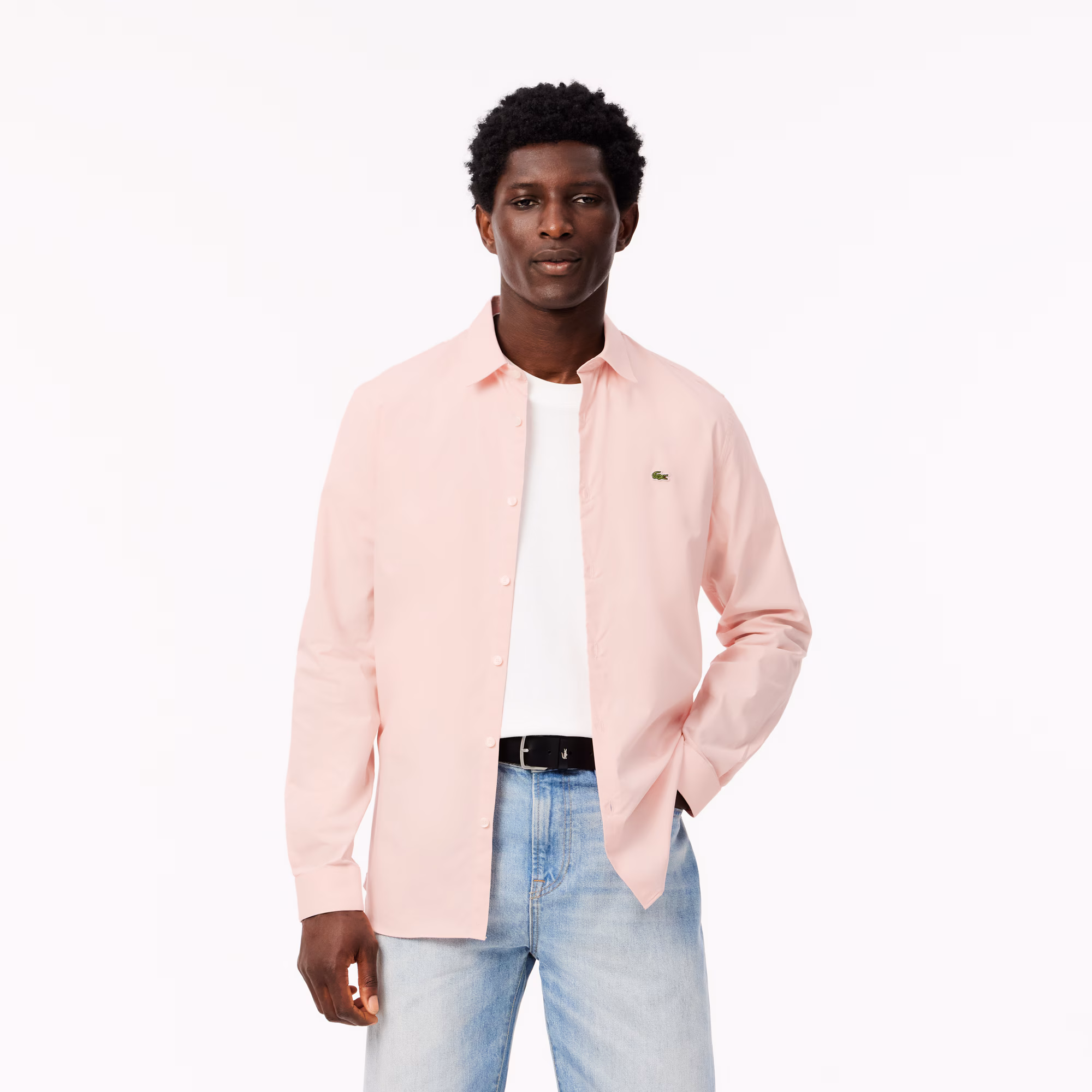 Men's Slim Fit Stretch Poplin Shirt